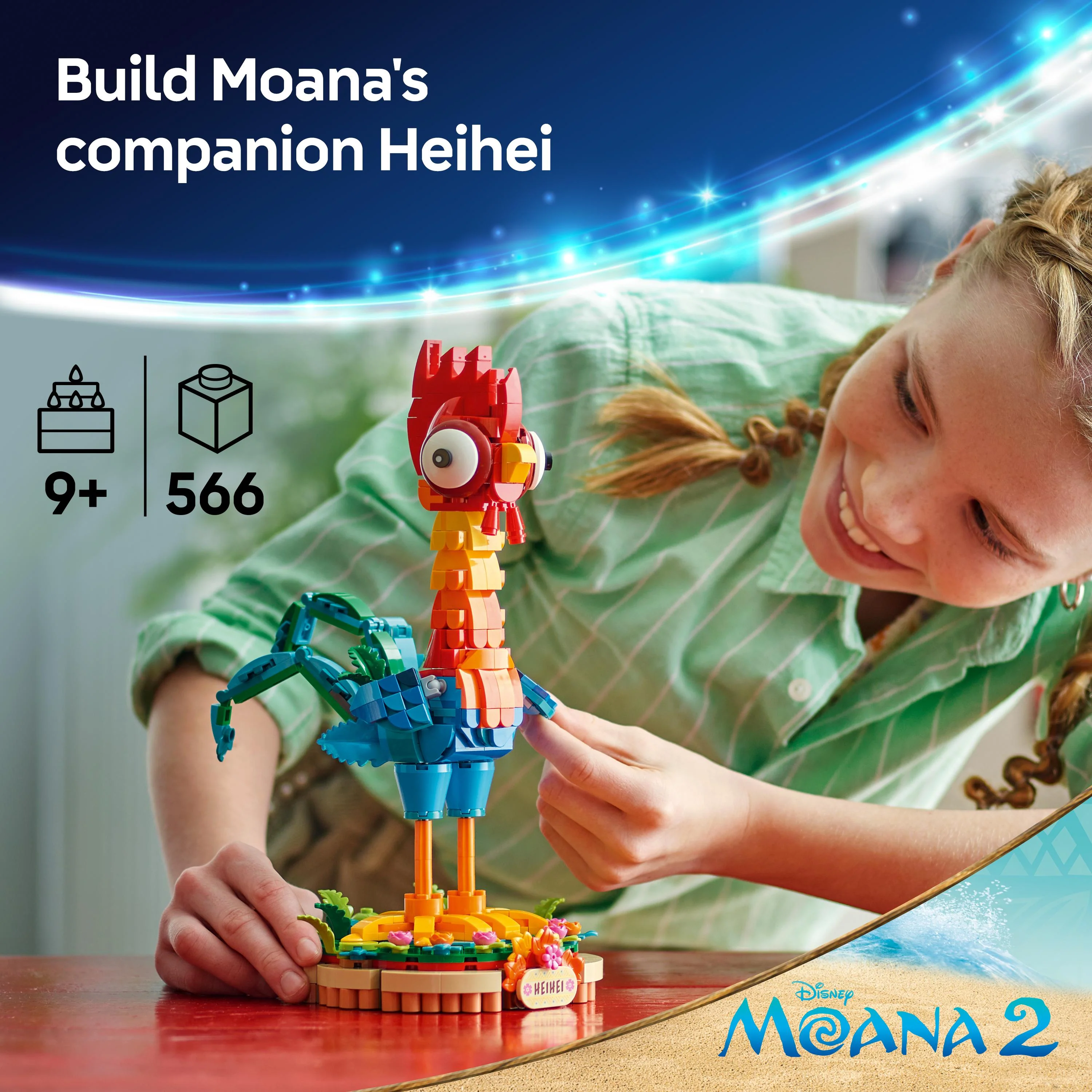 LEGO 43272 Disney Moana 2 Heihei Animal Building Toy Set - Image 6