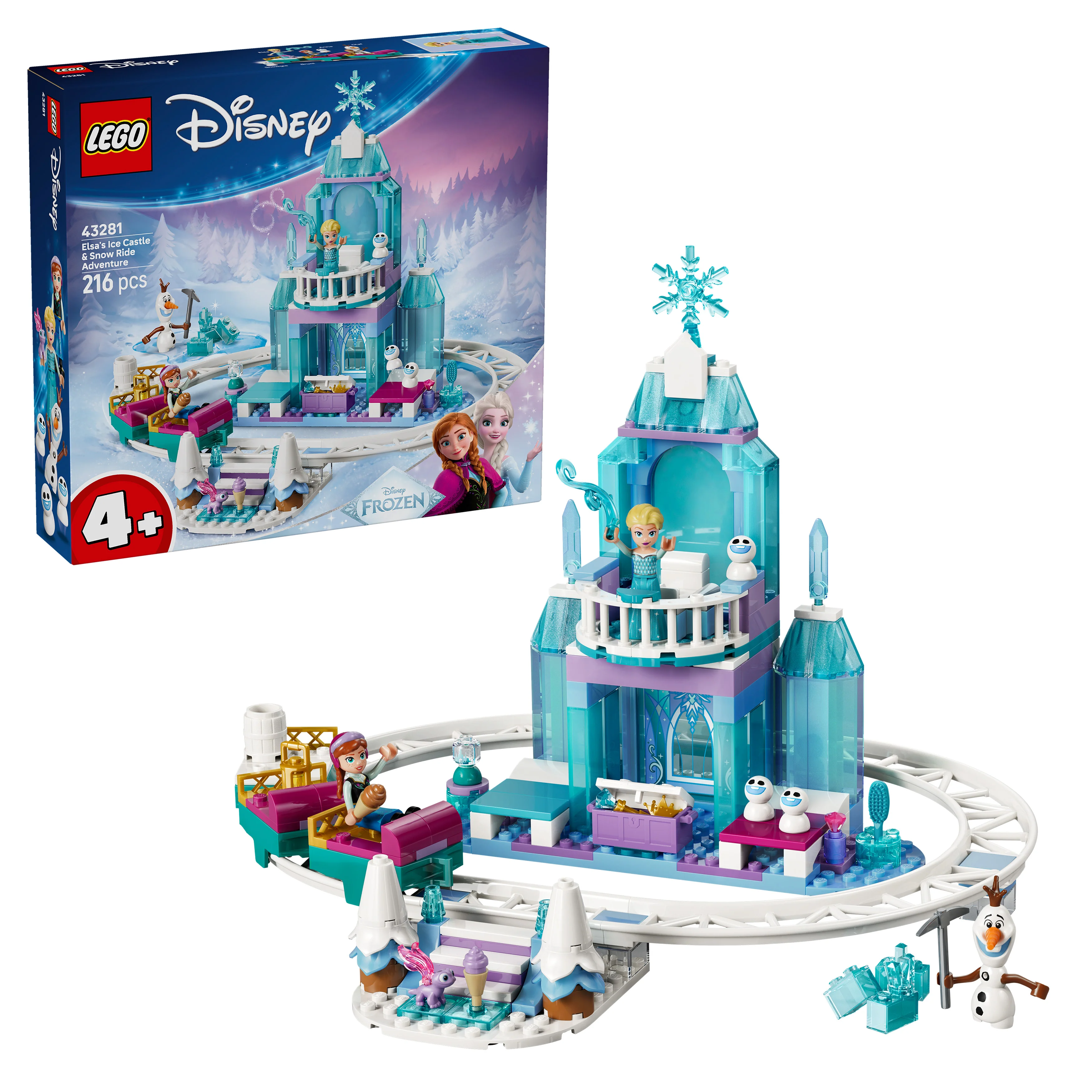 LEGO 43281 Disney Princess Elsa's Ice Castle & Snow Ride Adventure - Image 3