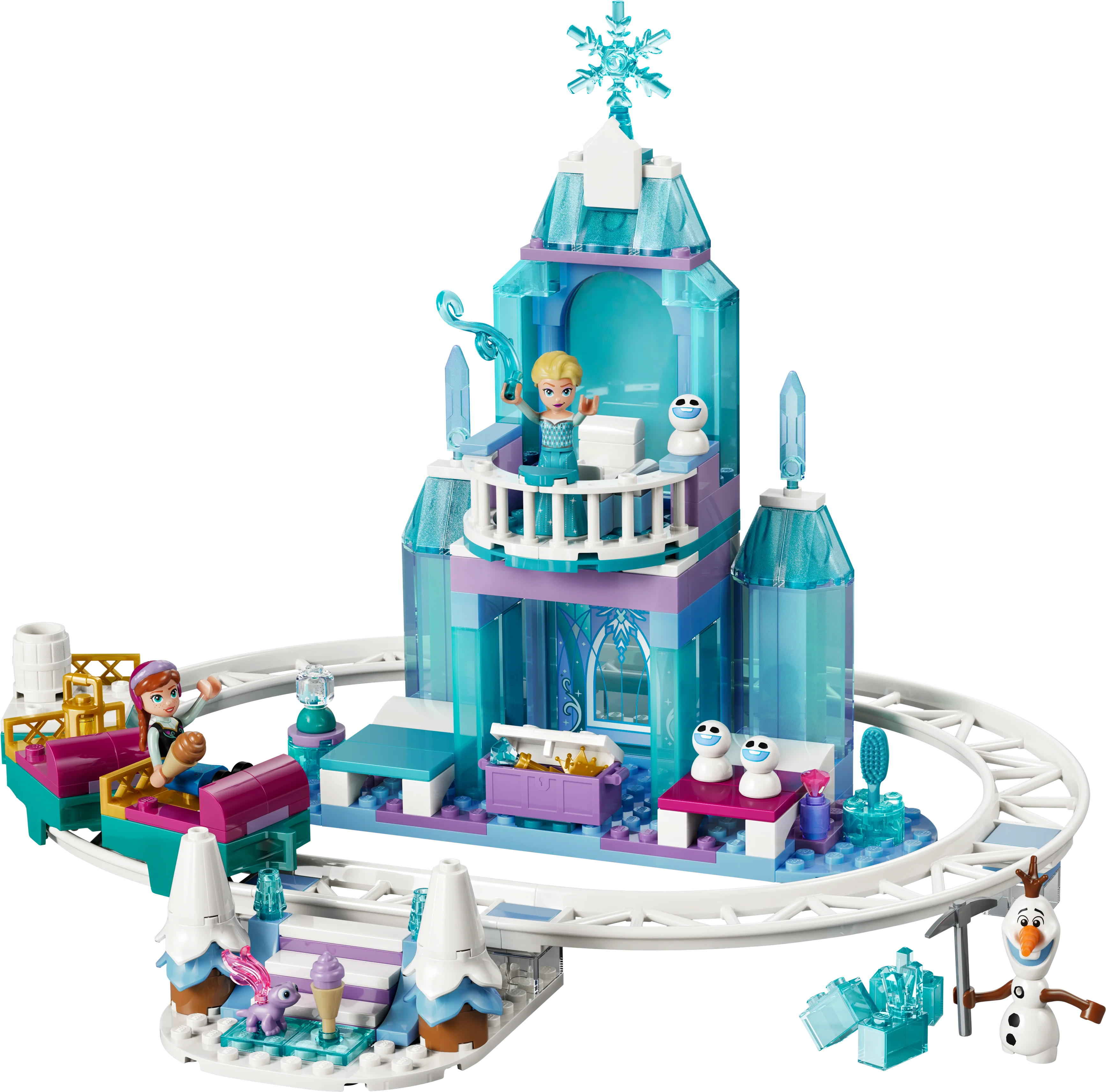 LEGO 43281 Disney Princess Elsa's Ice Castle & Snow Ride Adventure - Image 4