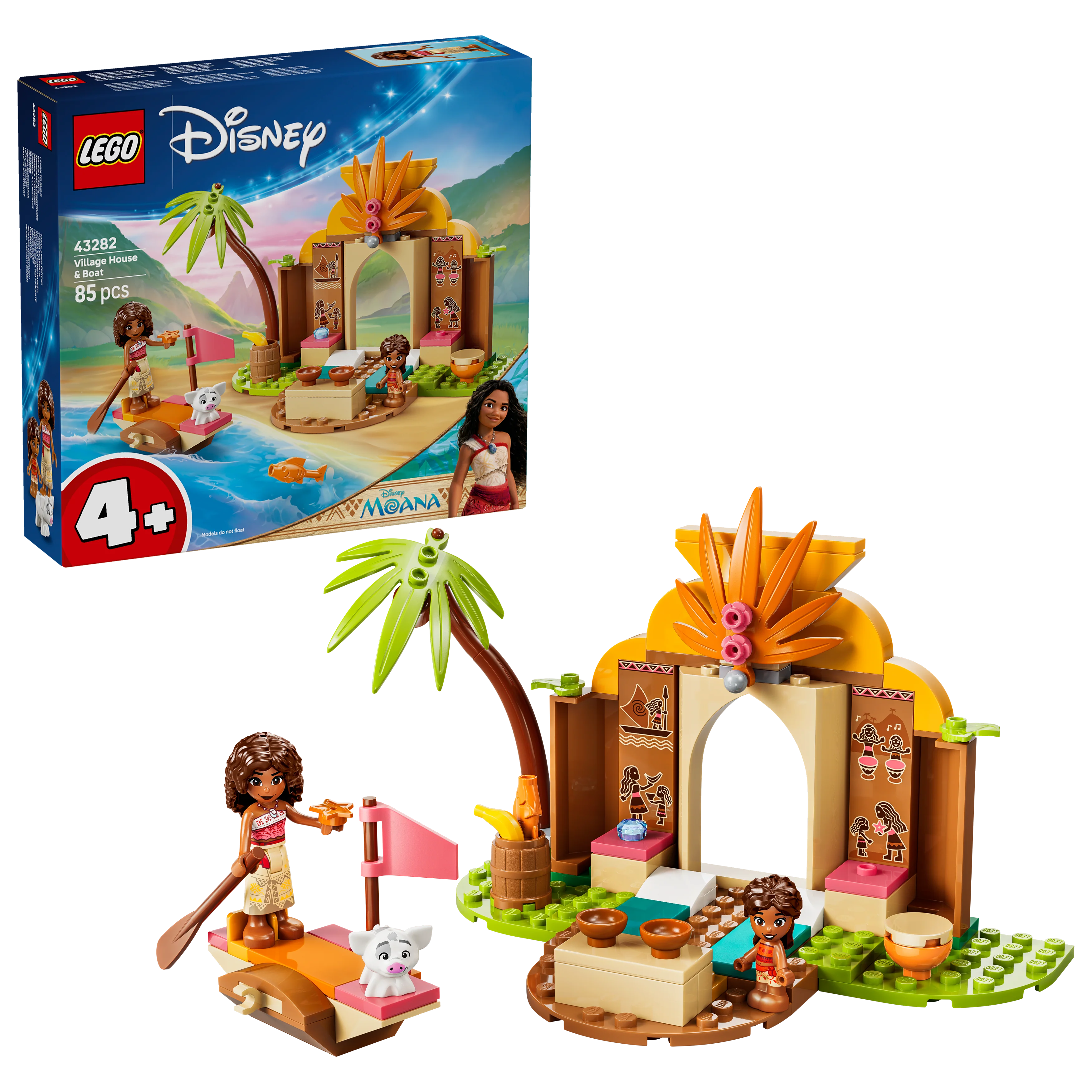 LEGO 43282Disney Moana Village House & Boat Building Toy - Image 2