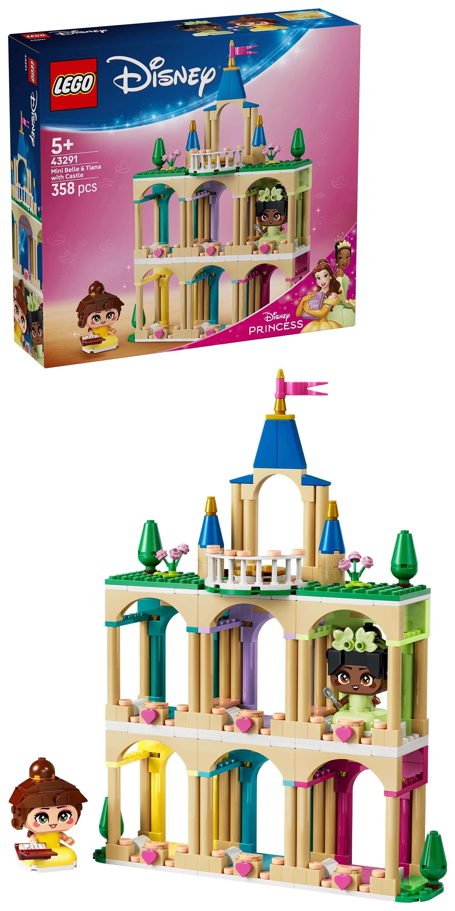 LEGO 43291 Disney Mini Belle & Tiana with Castle - Image 3