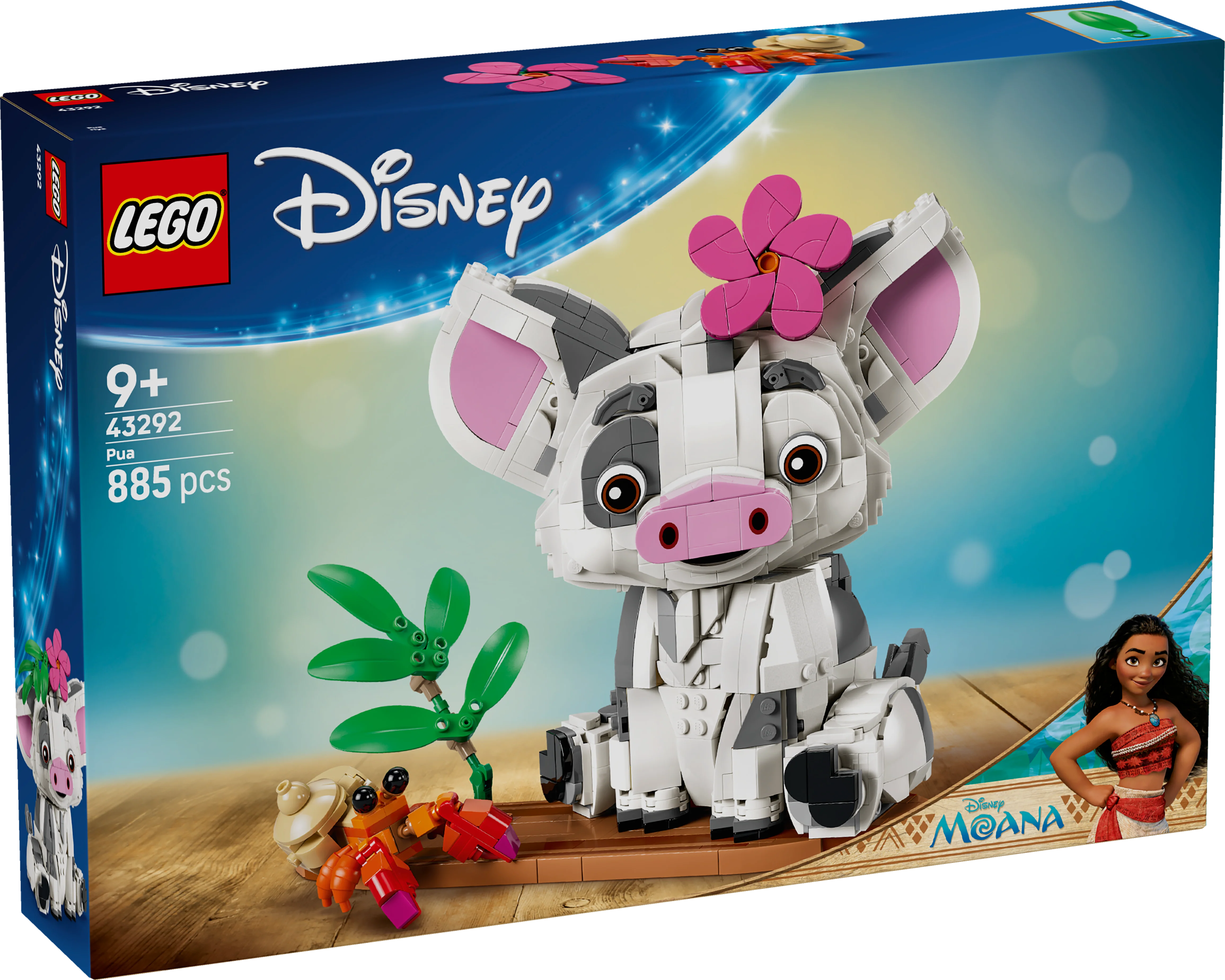 LEGO 43292 Disney Moana Pua Building Toy Pig Decoration