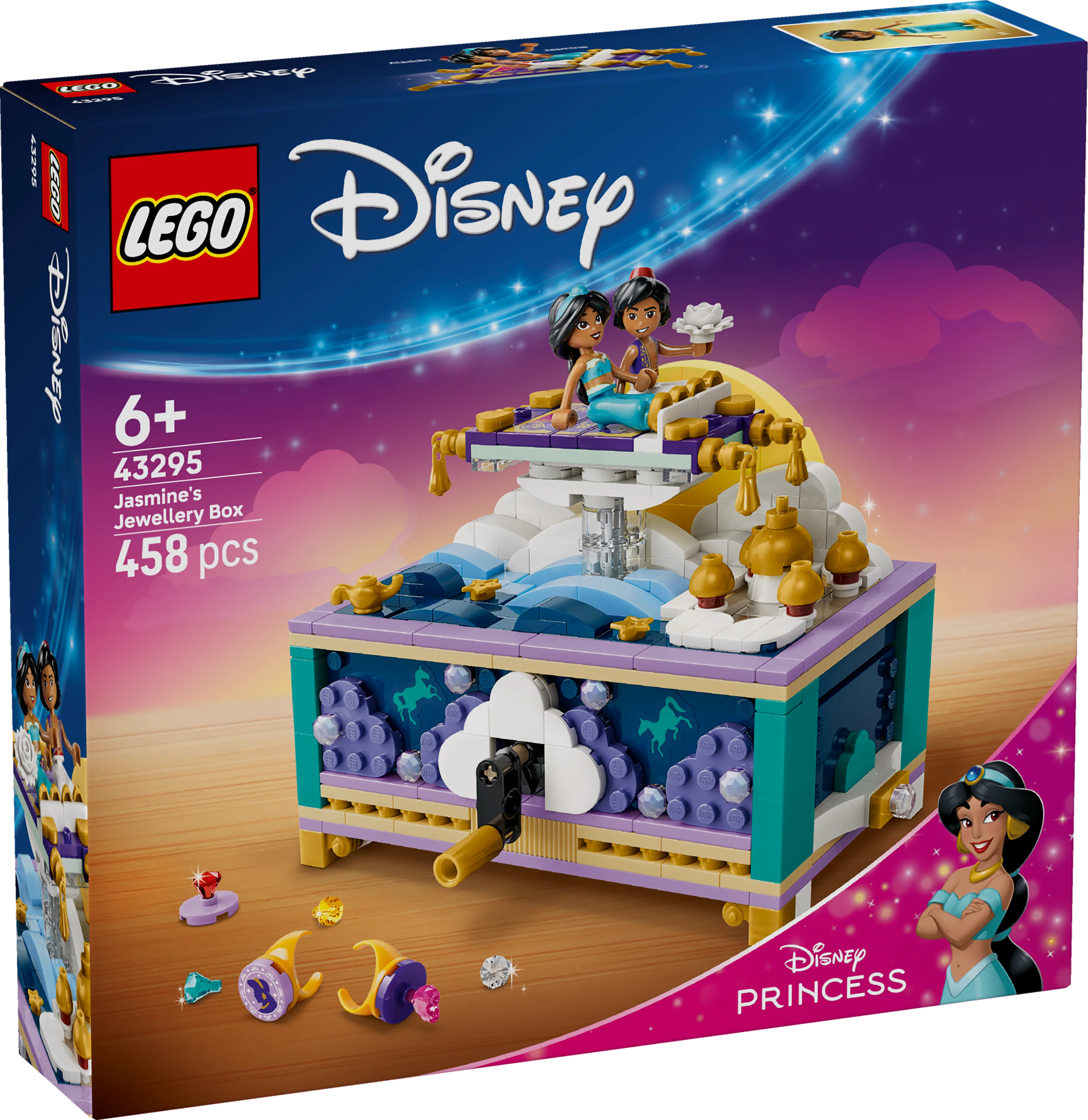 LEGO 43295 Disney Princess Jasmine’s Jewelry Box Building Toy - Image 2