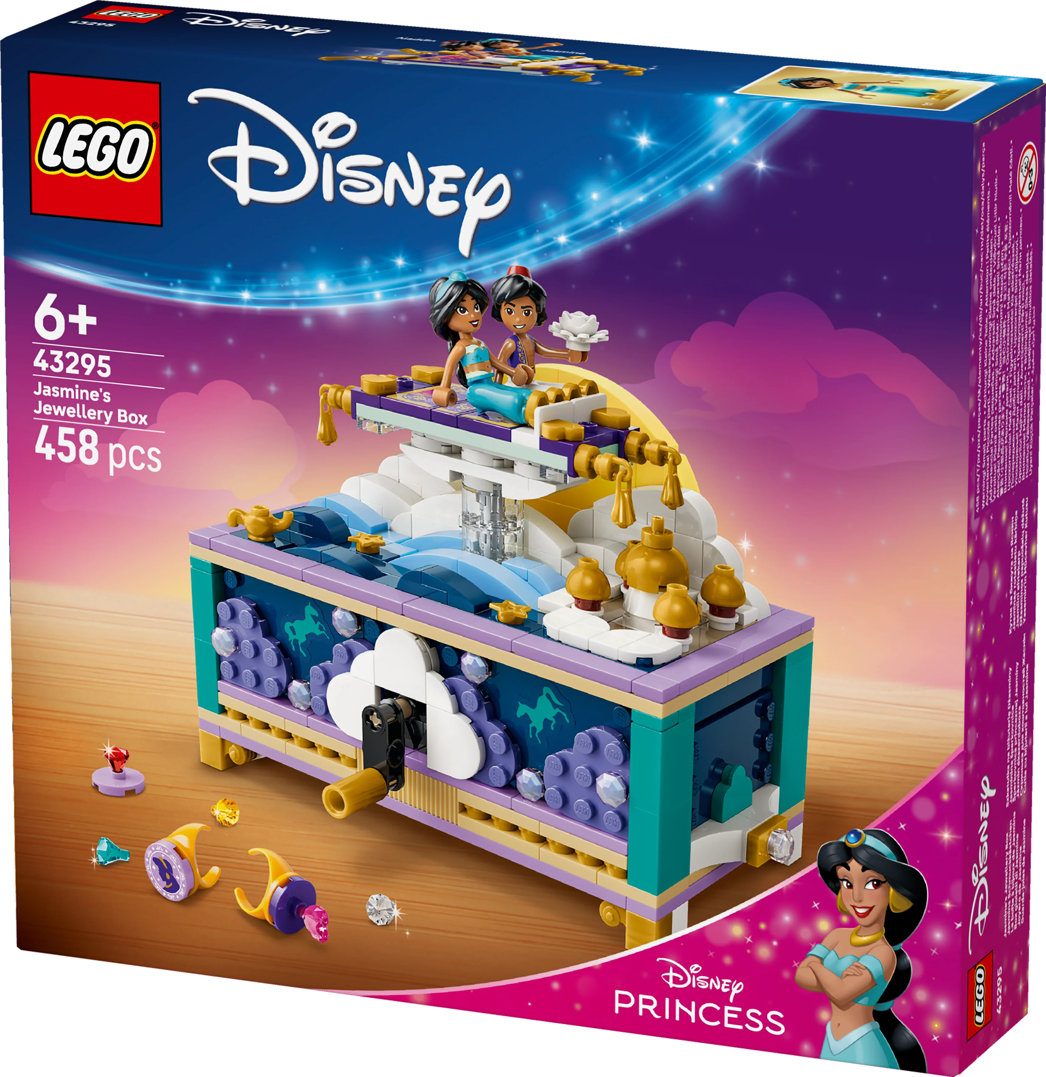 LEGO 43295 Disney Princess Jasmine’s Jewelry Box Building Toy - Image 3