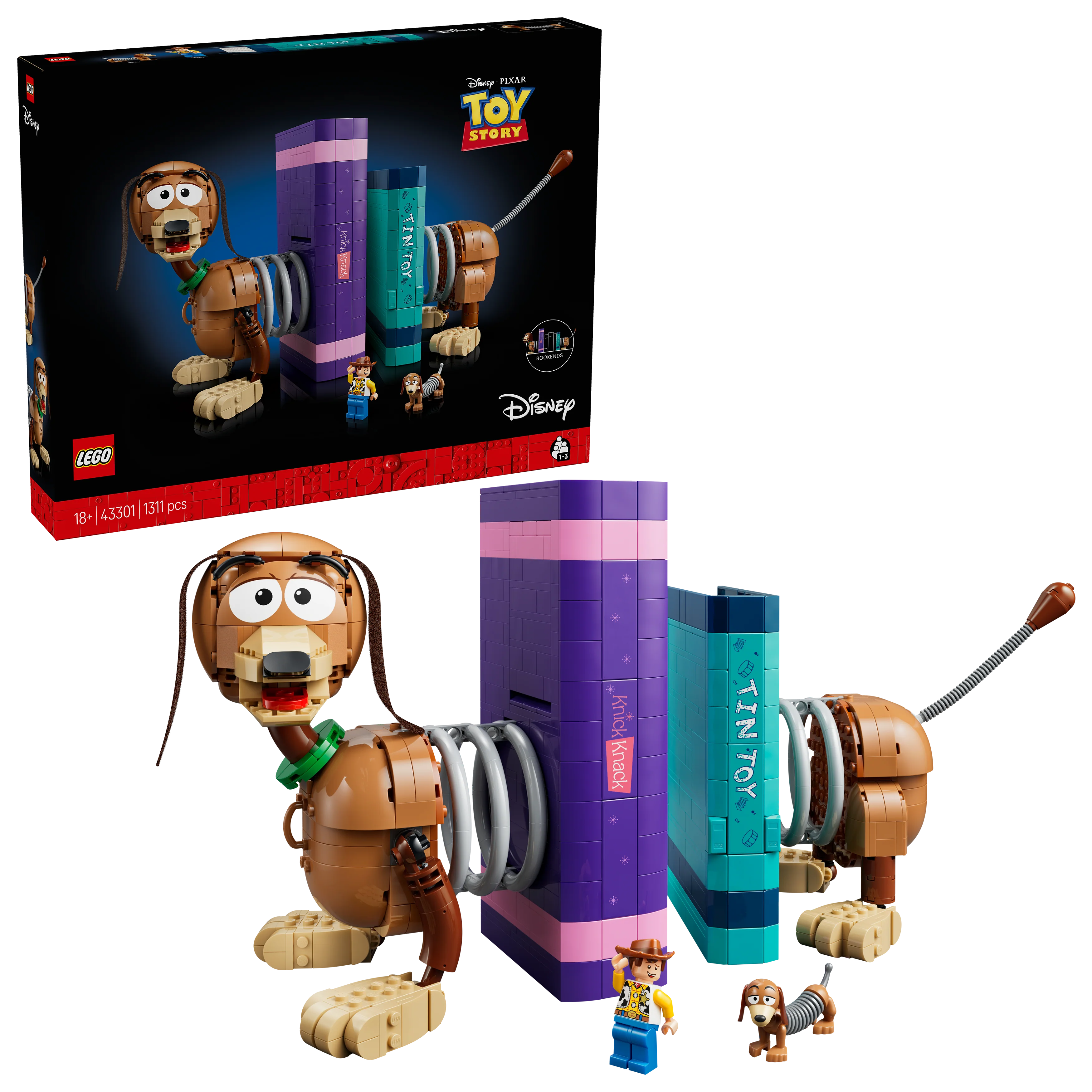 LEGO 43301 Disney Pixar Toy Story Slinky Dog Bookends