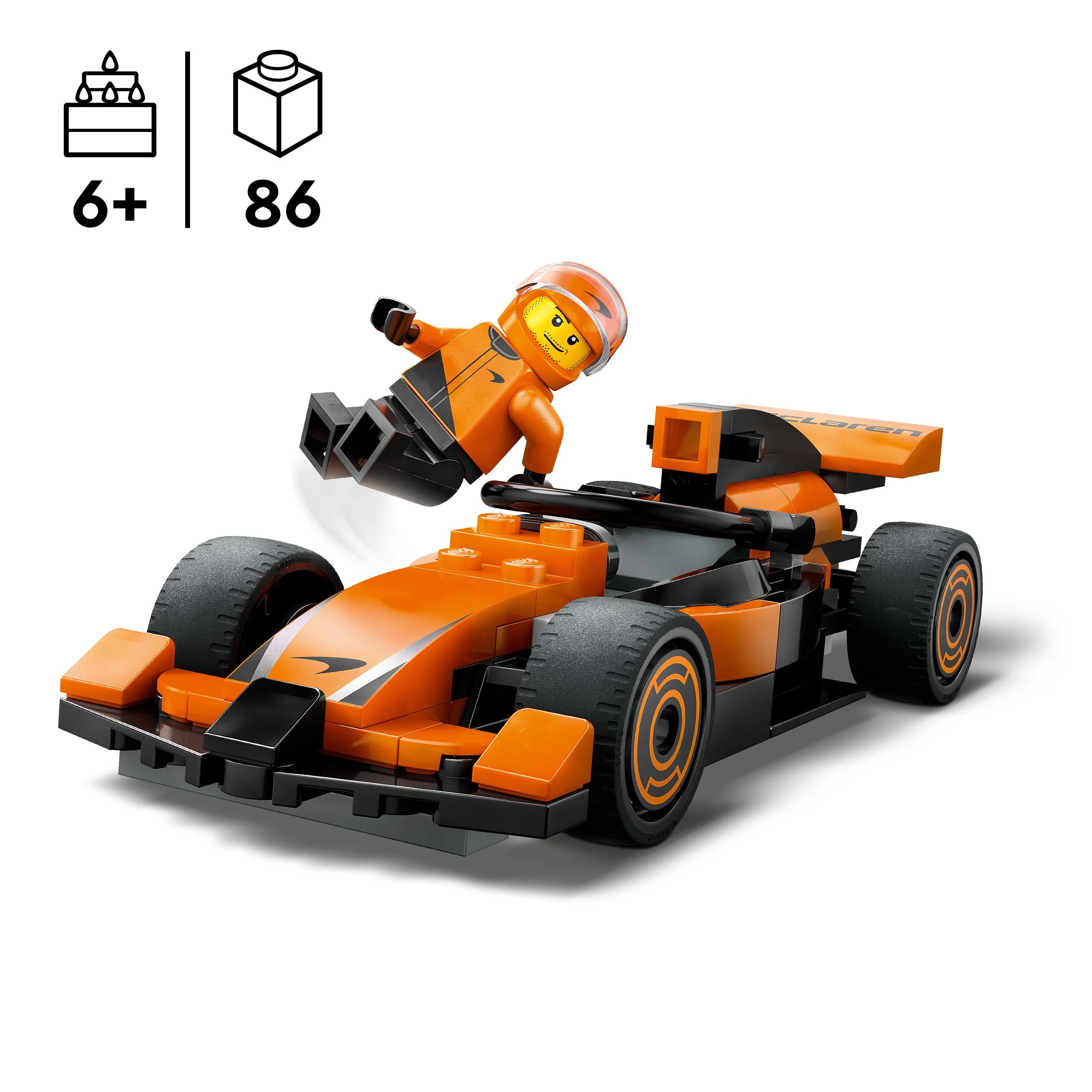 LEGO 60442 City F1 Driver with McLaren Race Car - Image 3