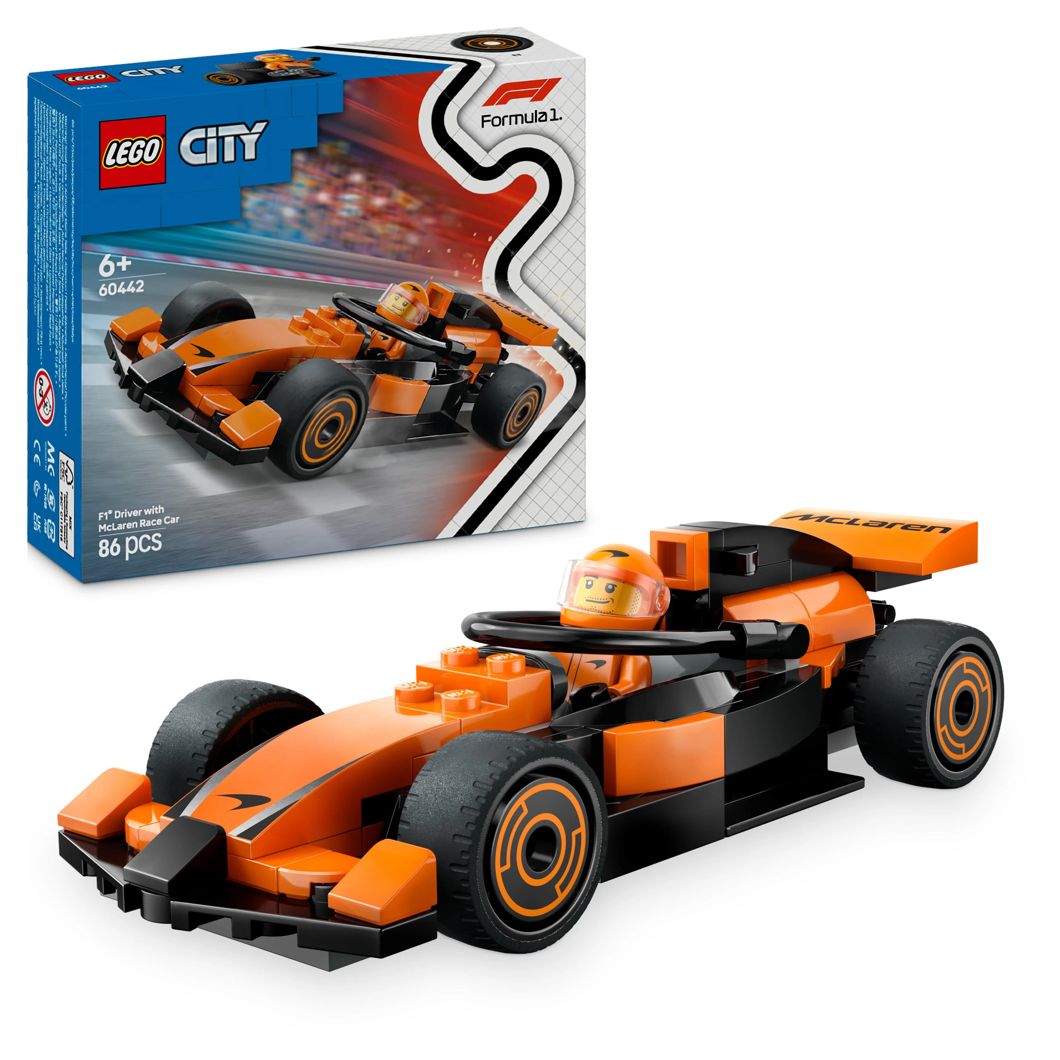 LEGO 60442 City F1 Driver with McLaren Race Car - Image 5