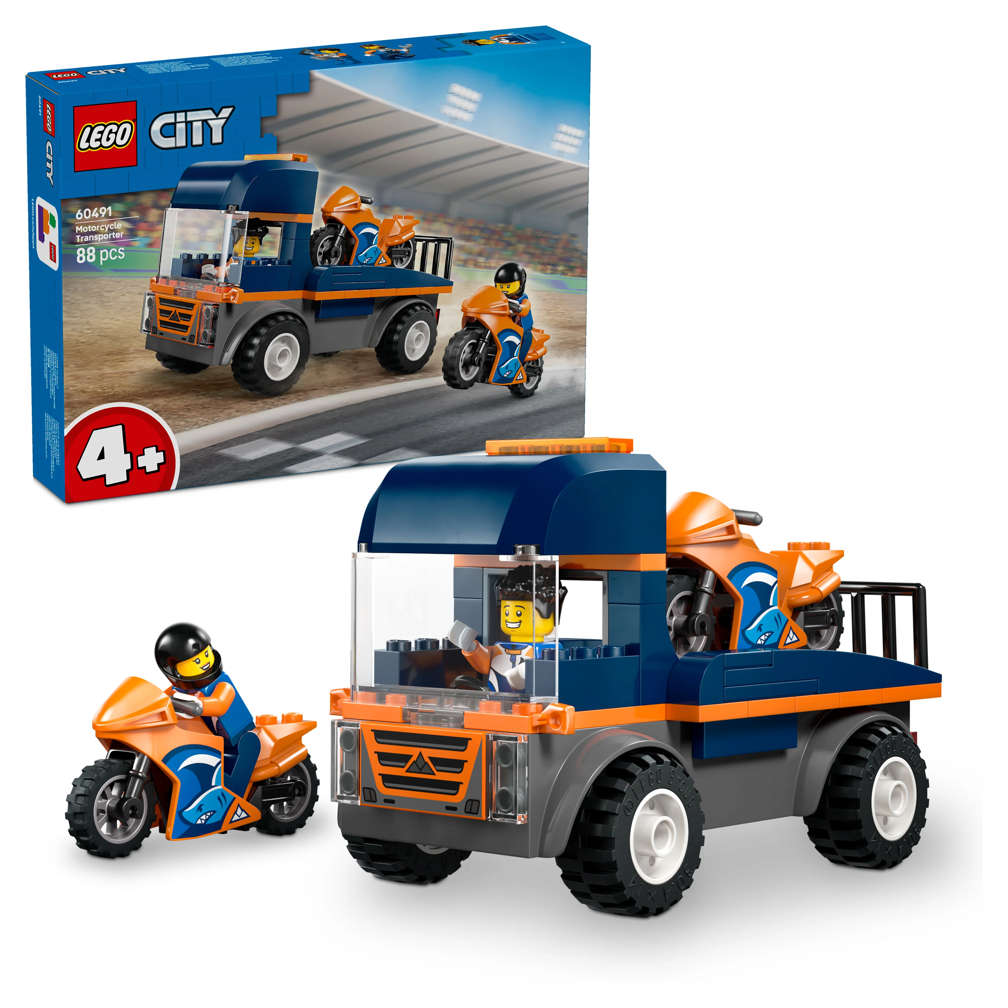 LEGO 60491 City Motorcycle Transporter - Image 2