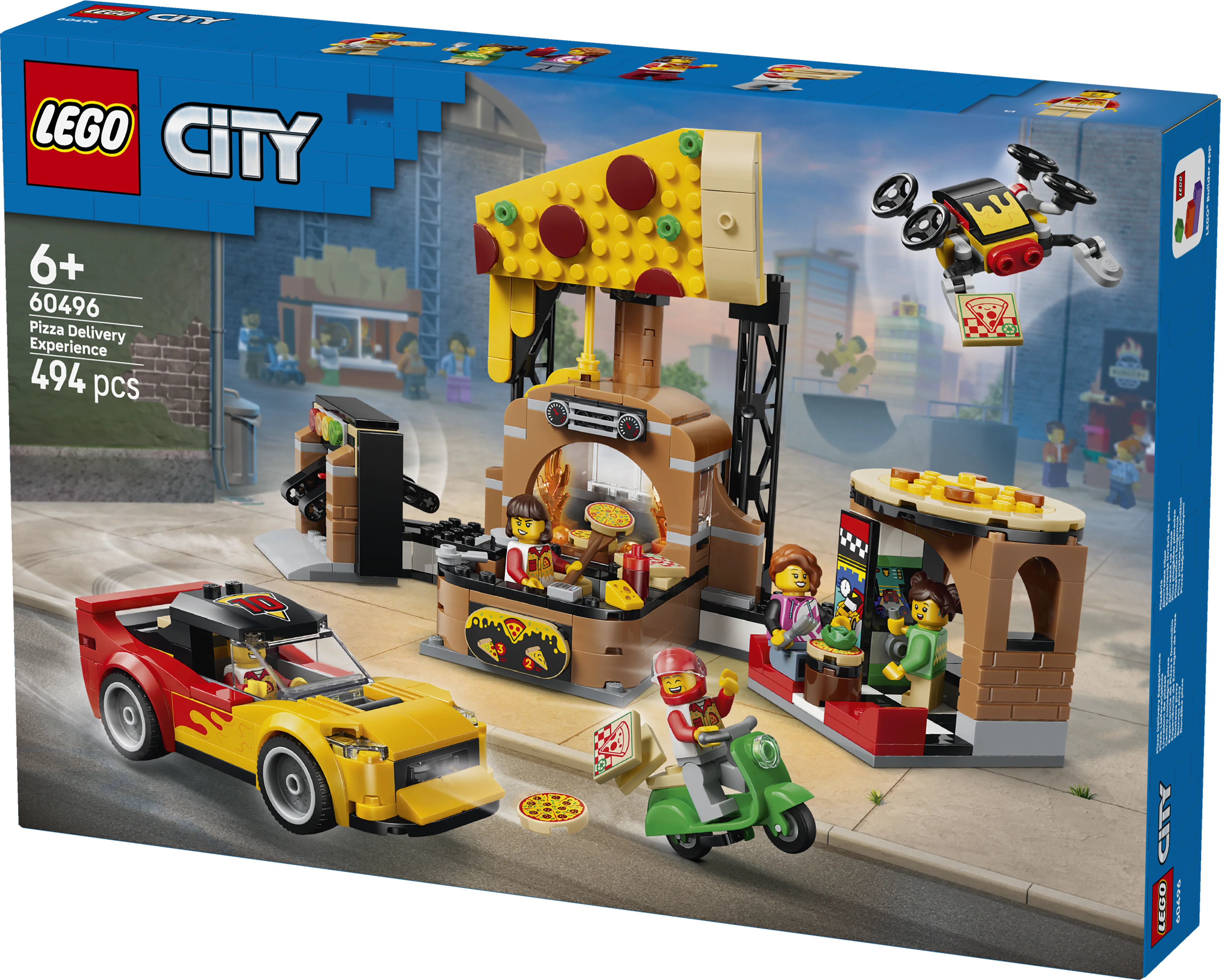 LEGO 60496 City Pizza Delivery Experience with Vehicles - - Image 2