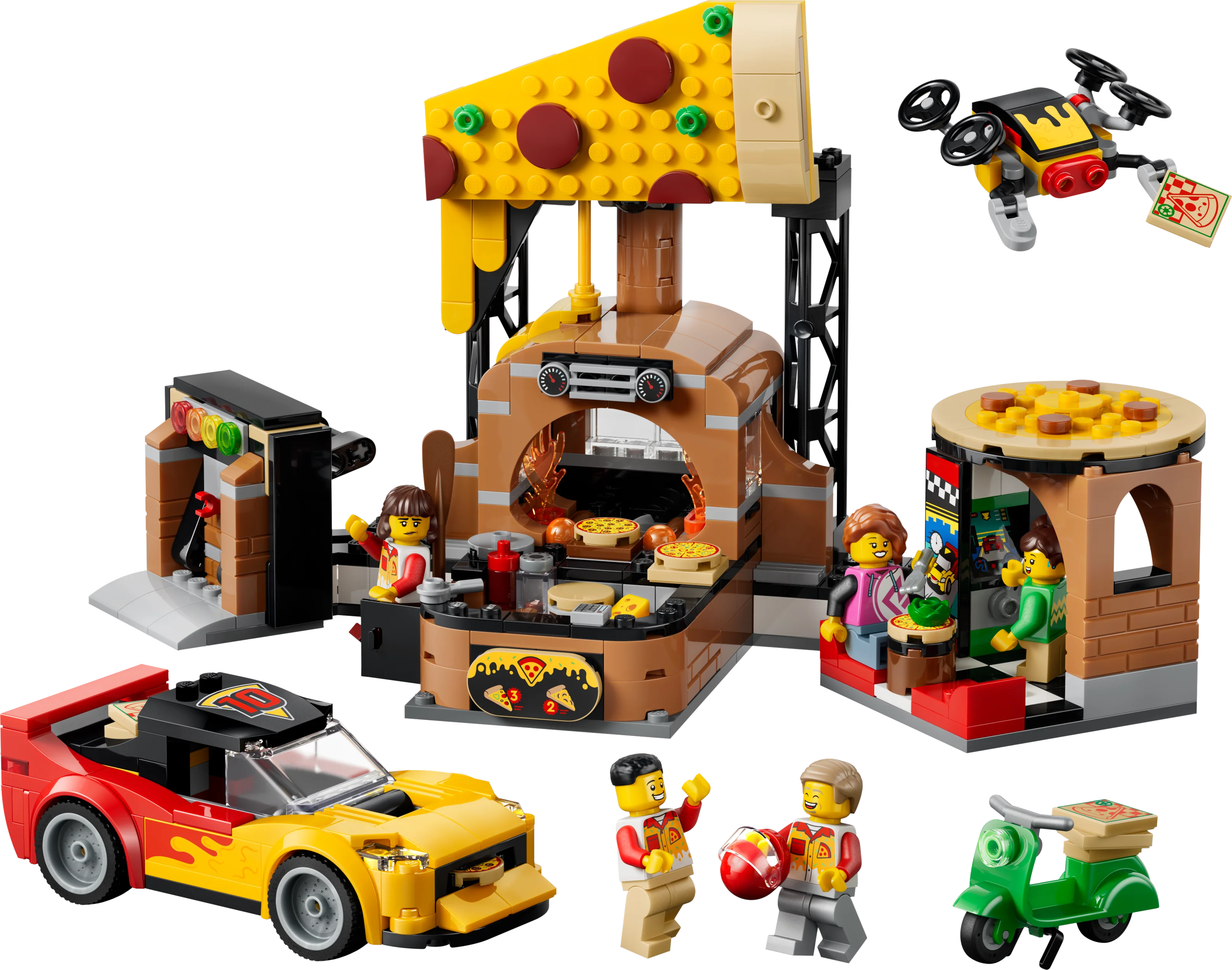 LEGO 60496 City Pizza Delivery Experience with Vehicles - - Image 4