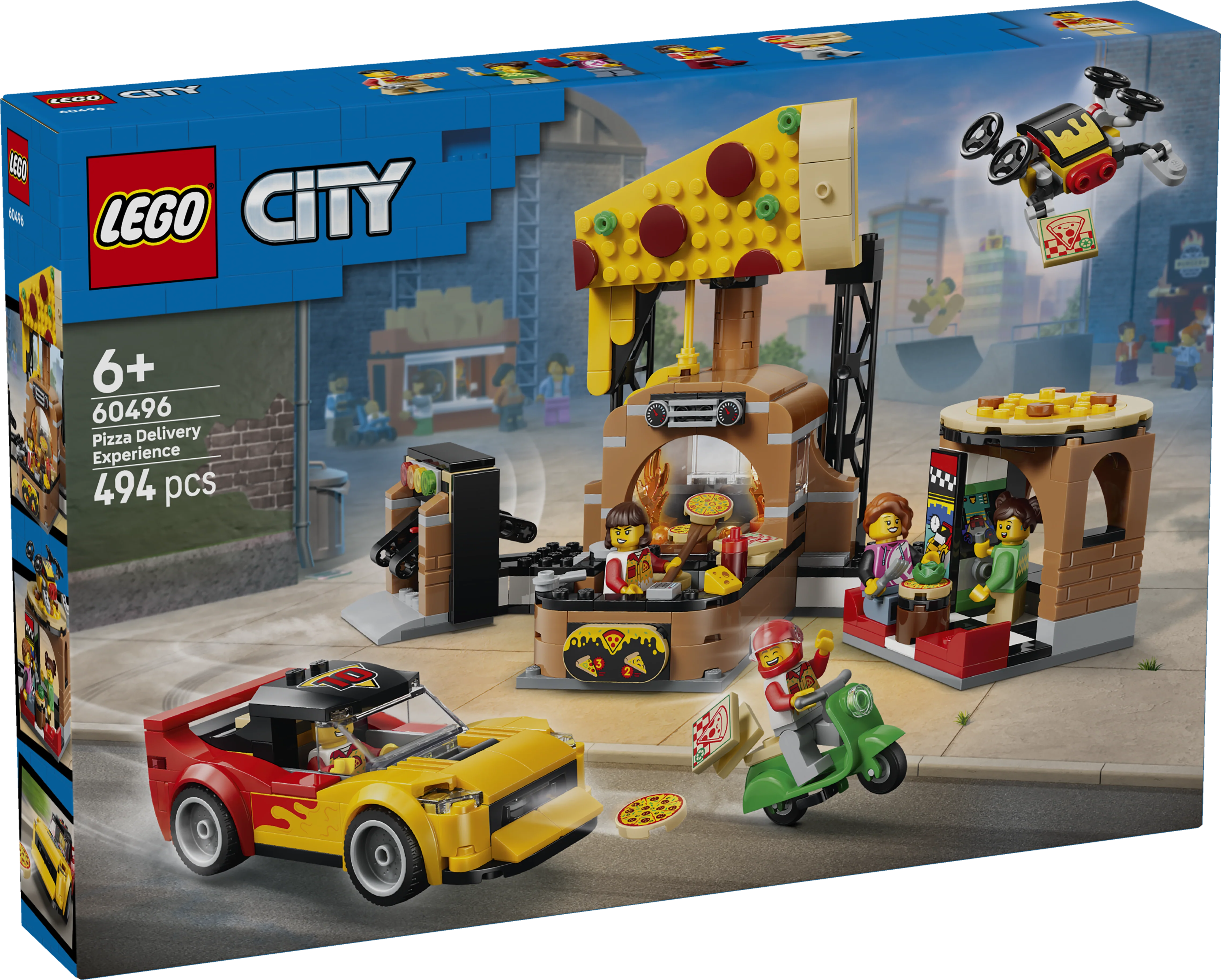 LEGO 60496 City Pizza Delivery Experience with Vehicles - - Image 5