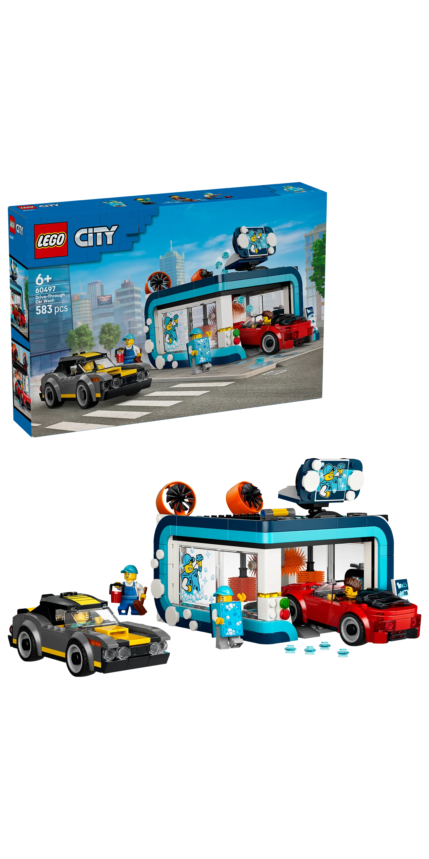 LEGO 60497 City Drive-Through Car Wash - Building Kit - Image 4