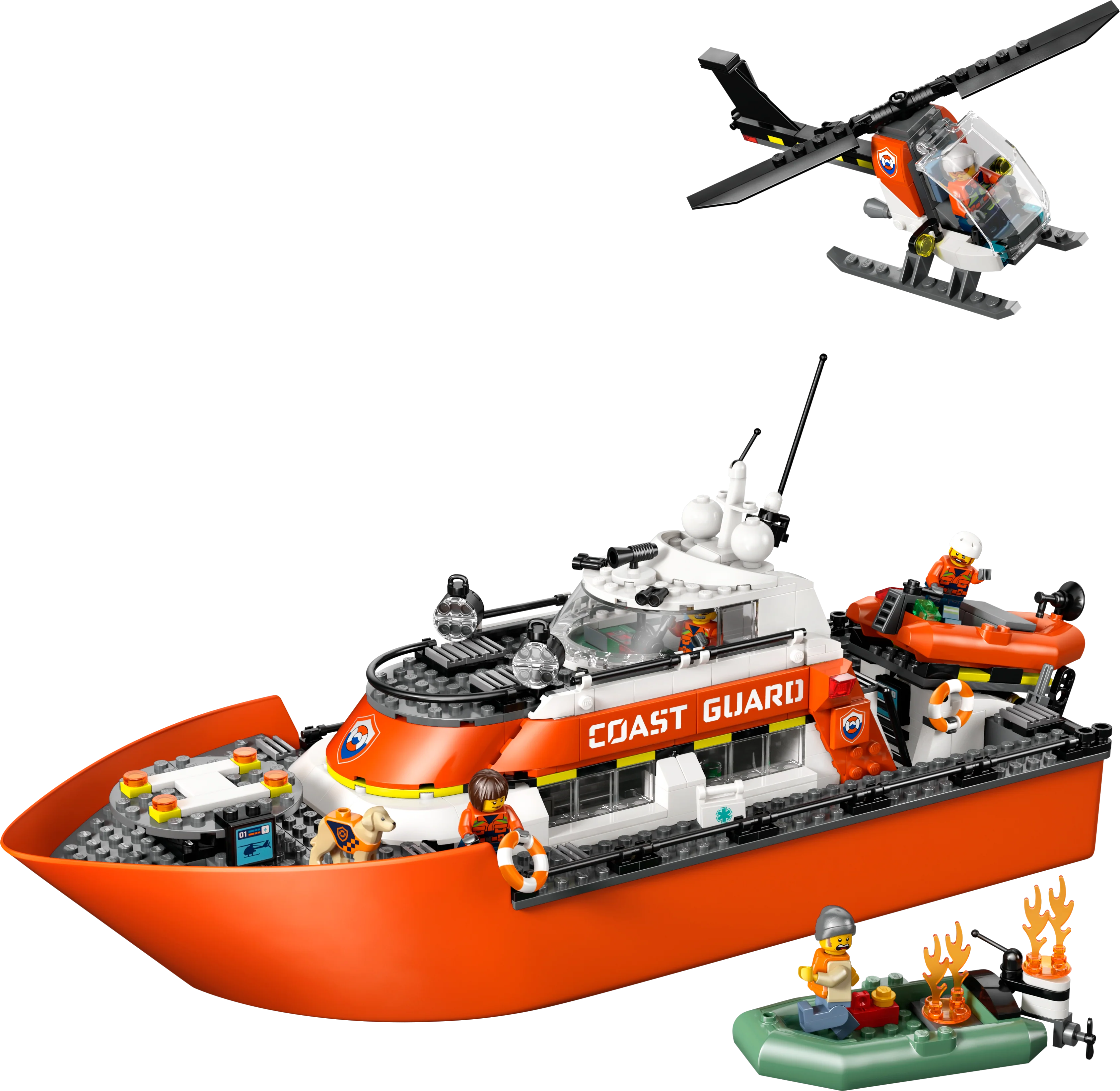 LEGO 60504 City Coast Guard Rescue Boat & Helicopter - Image 3