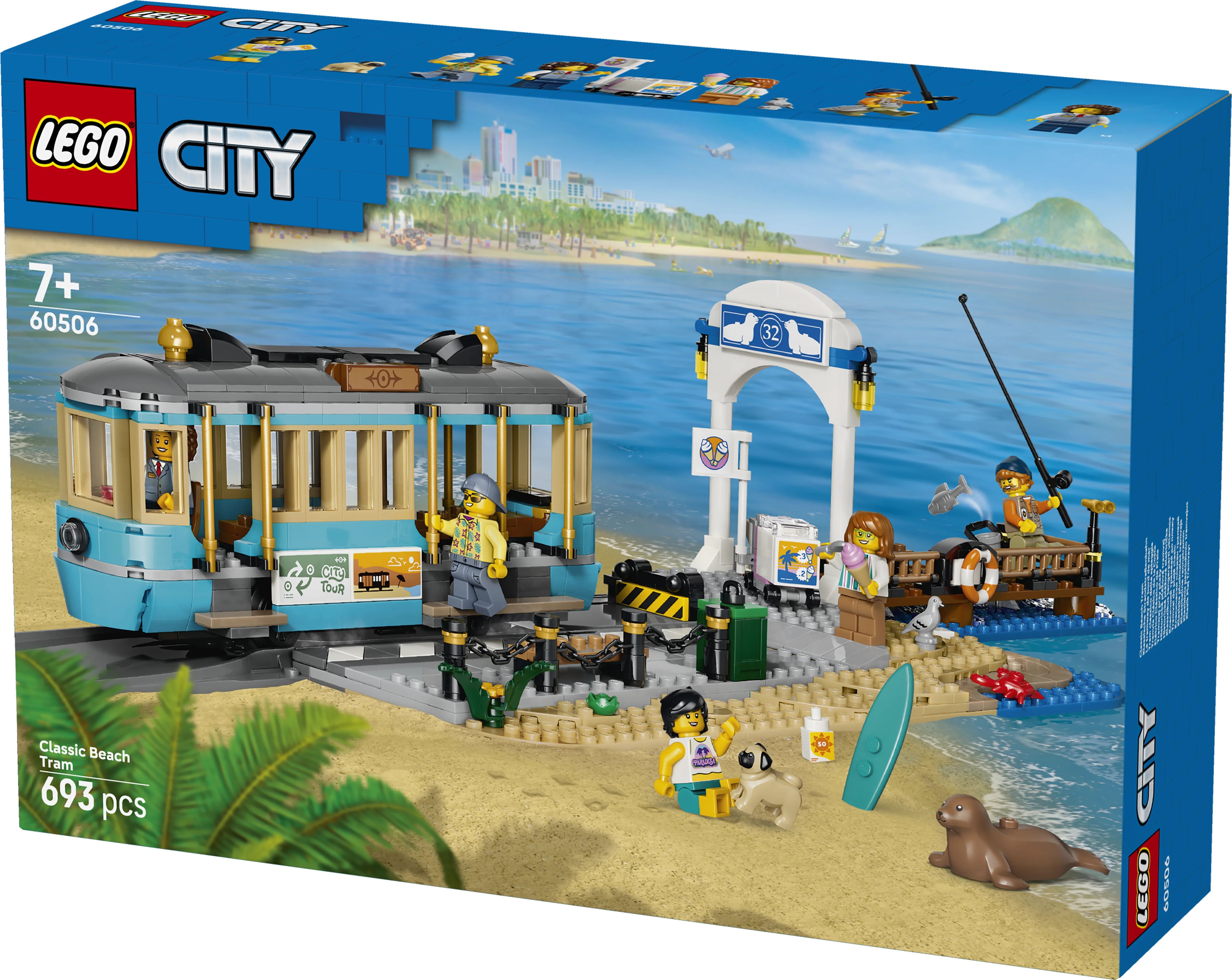 LEGO 60506 City Classic Beach Streetcar - Train Toys - Image 3