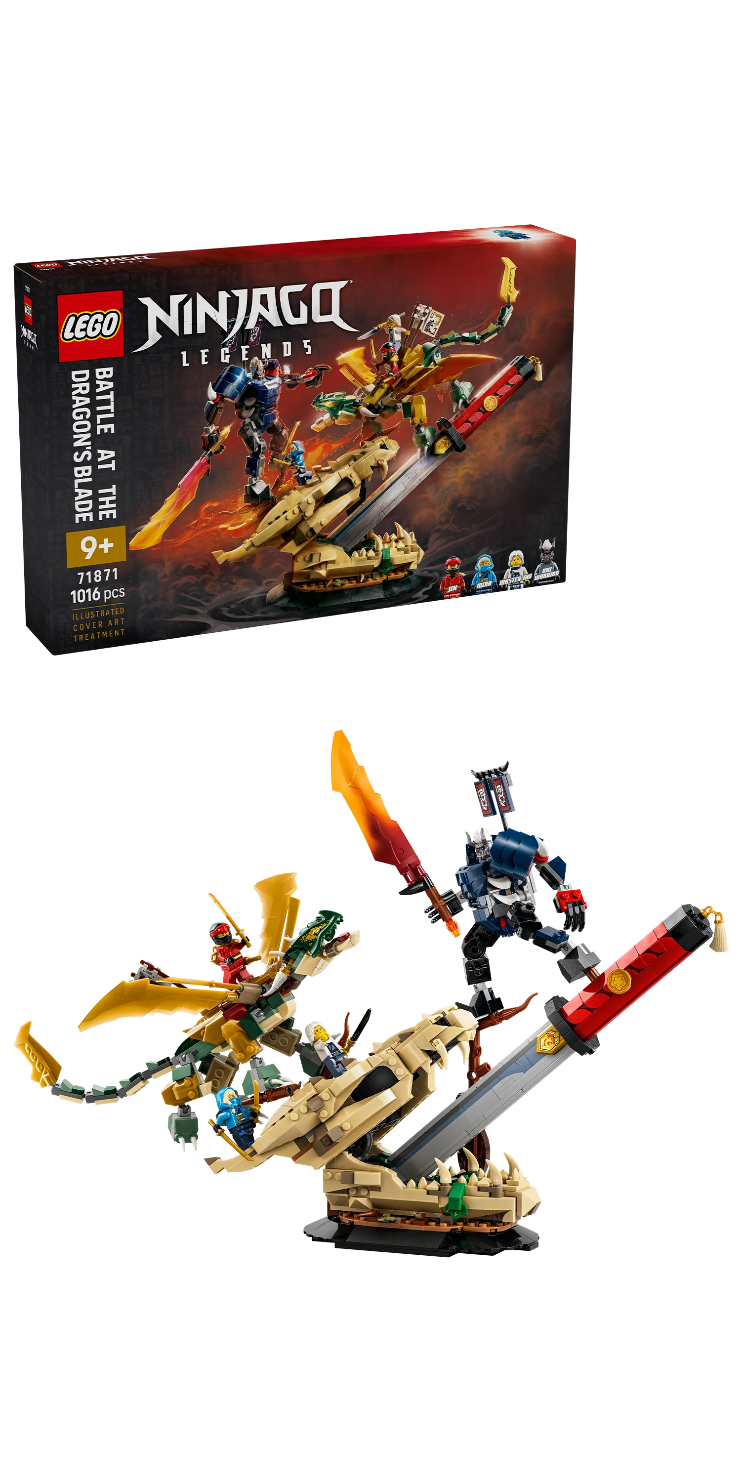 LEGO 71871 NINJAGO Battle at the Dragon’s Blade Display - Image 2
