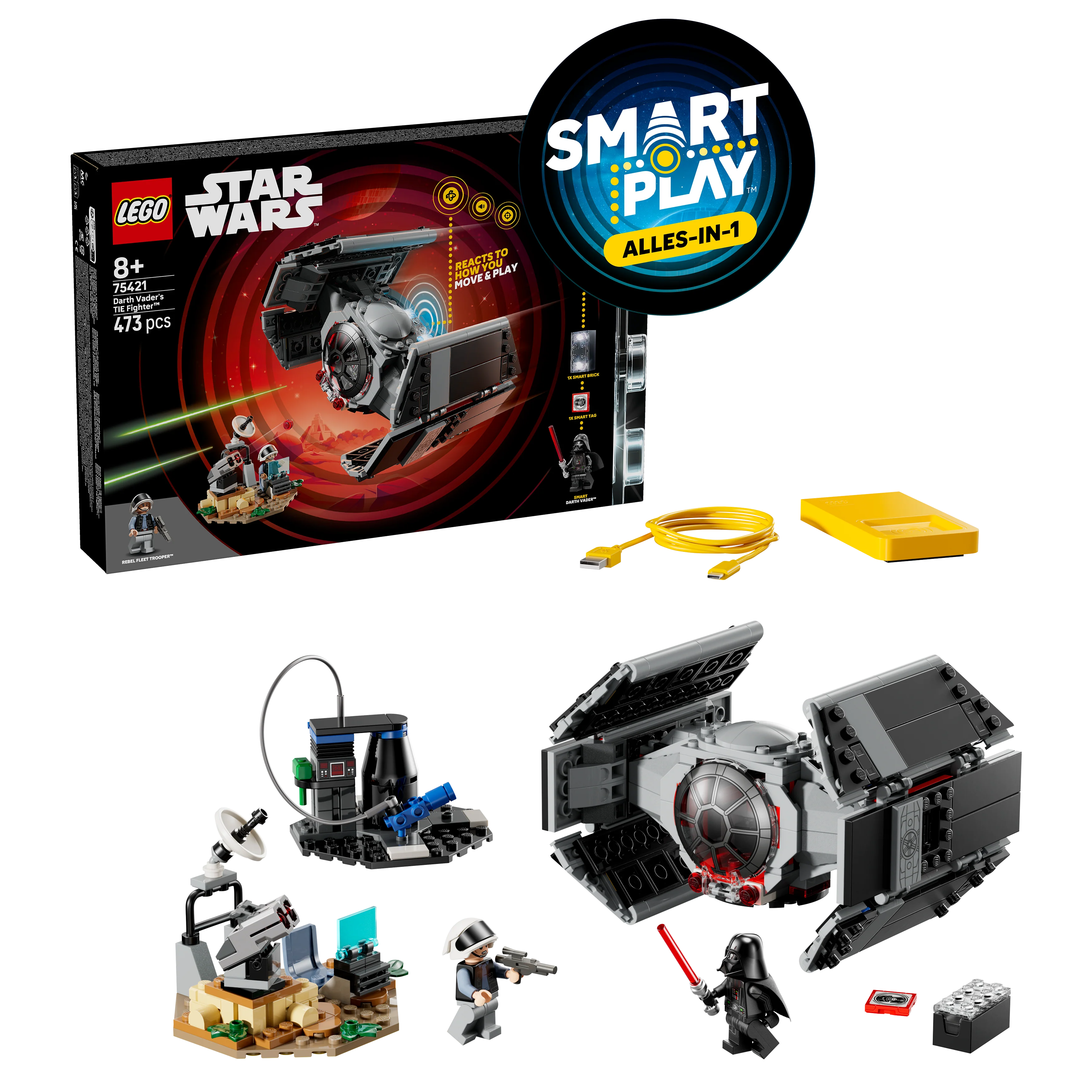LEGO 75421 SMART Play Darth Vader's TIE Fighter - Image 2
