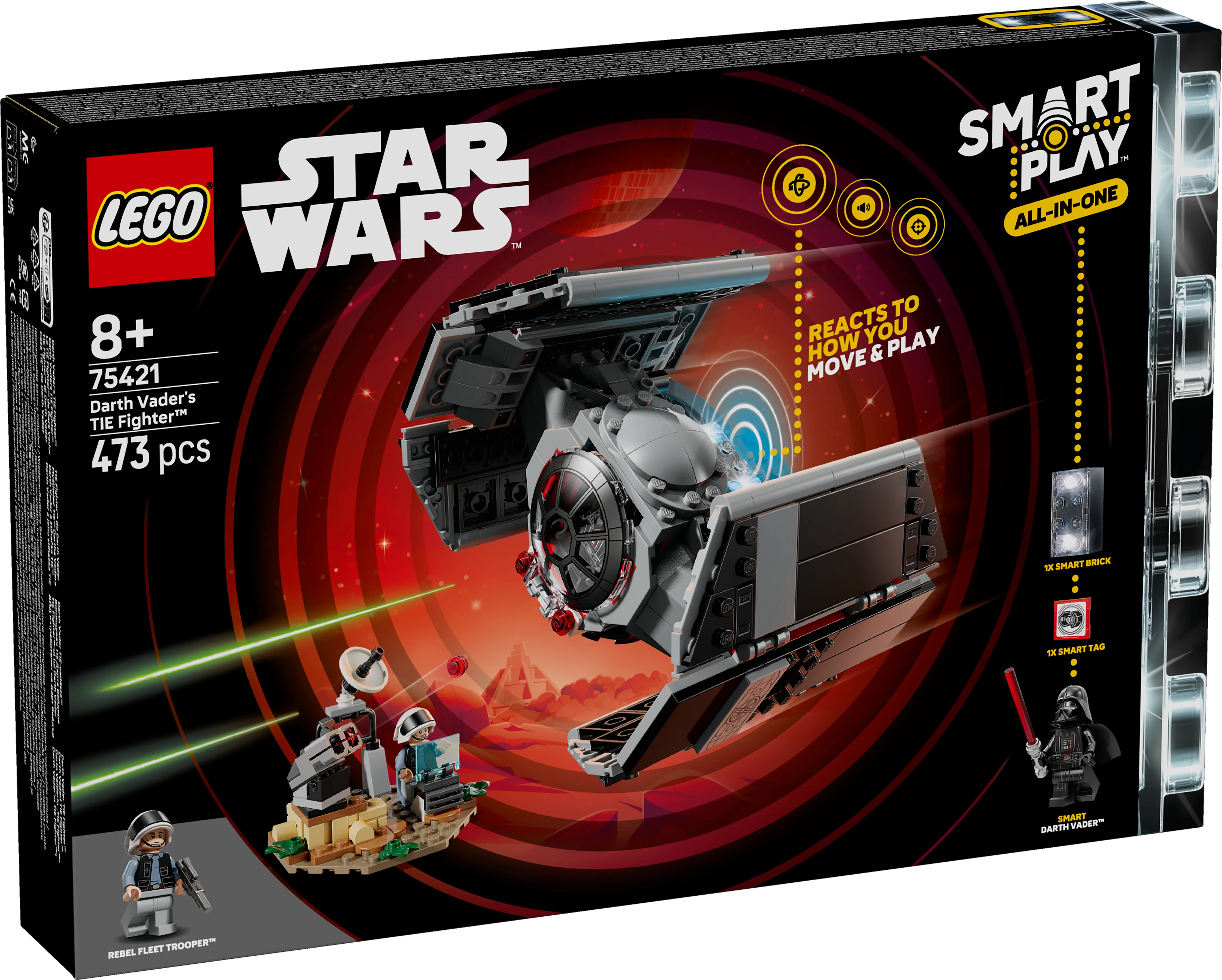 LEGO 75421 SMART Play Darth Vader's TIE Fighter - Image 4