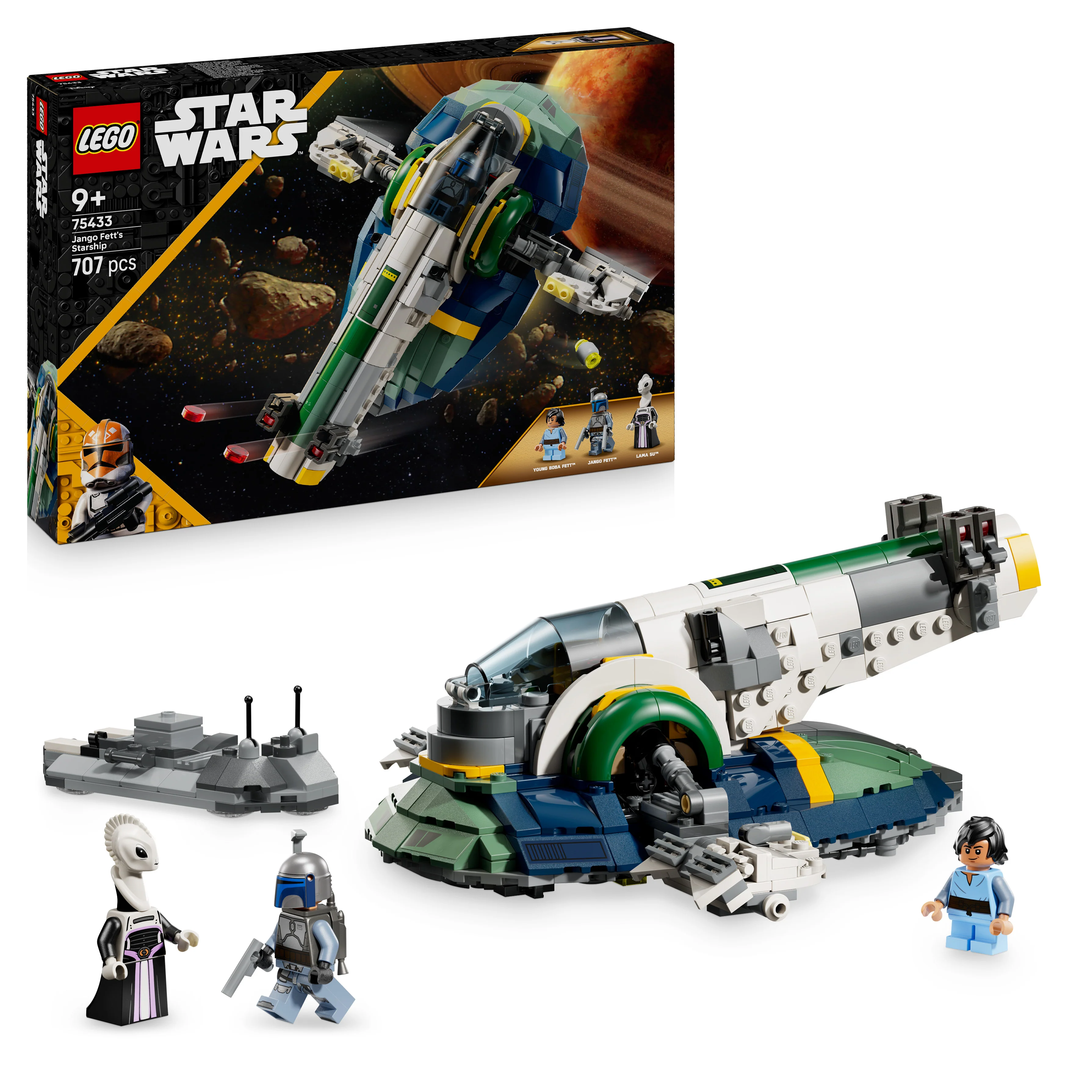 LEGO 75433 Star Wars: Attack of the Clones Jango Fett’s Starship Set - Image 4