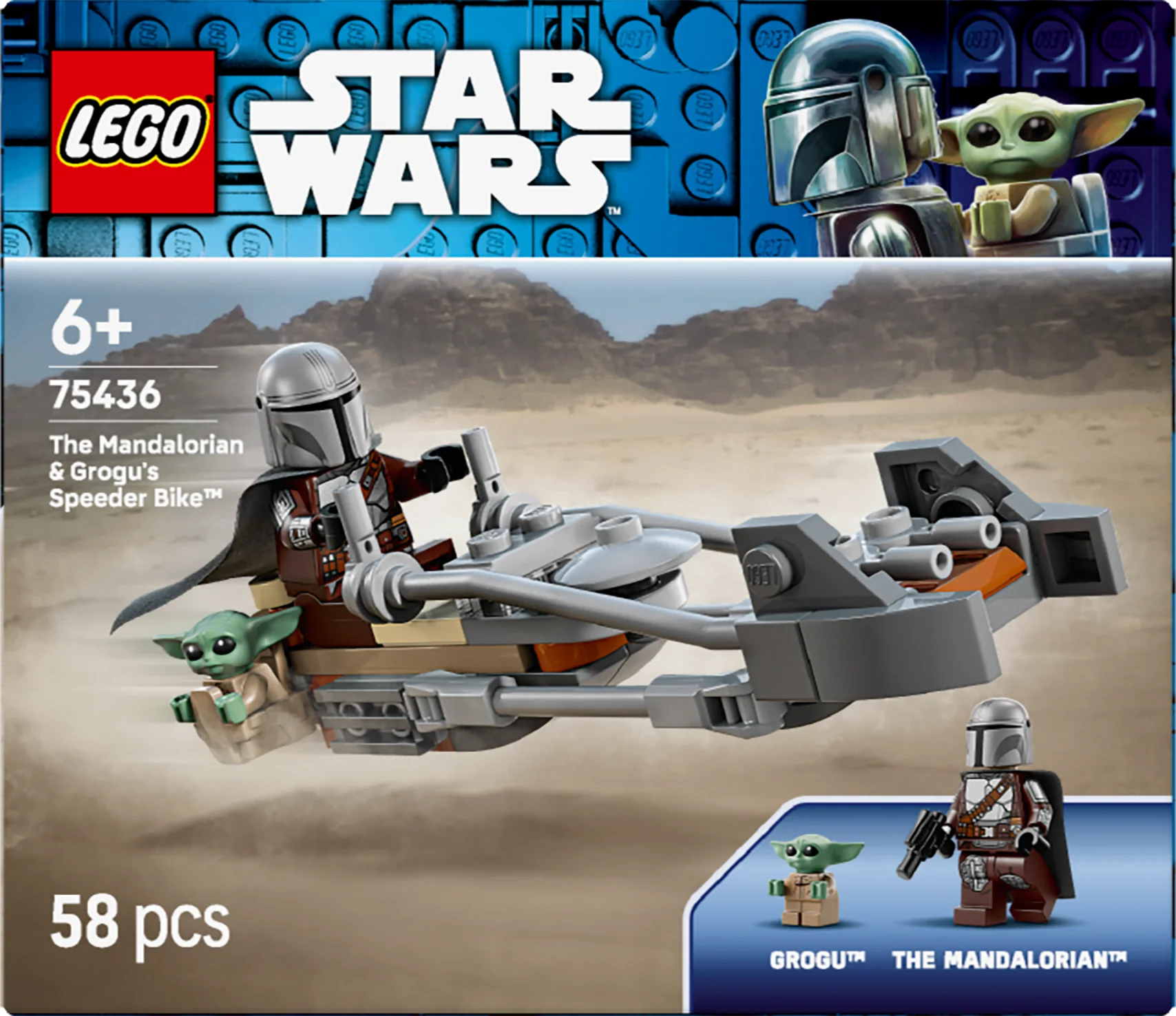 LEGO 75436 Star Wars The Mandalorian & Grogu's Speeder Bike