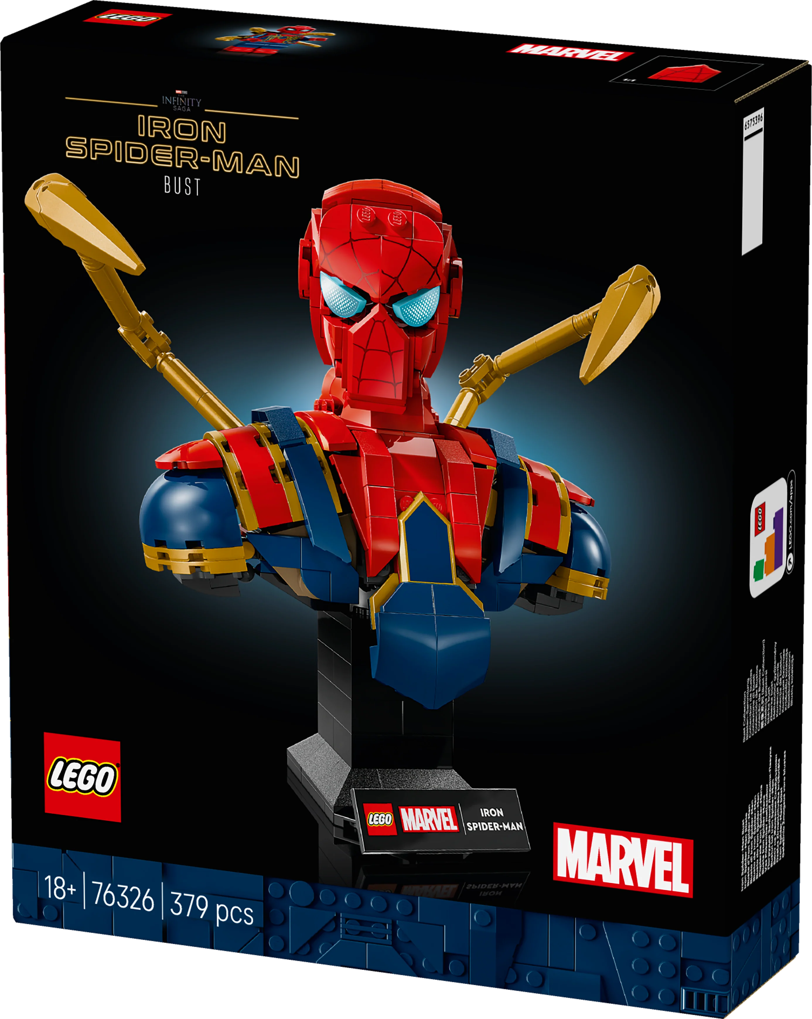 LEGO 76326 Marvel Iron Spider-Man Bust Collectible Adult Building Set - Image 2