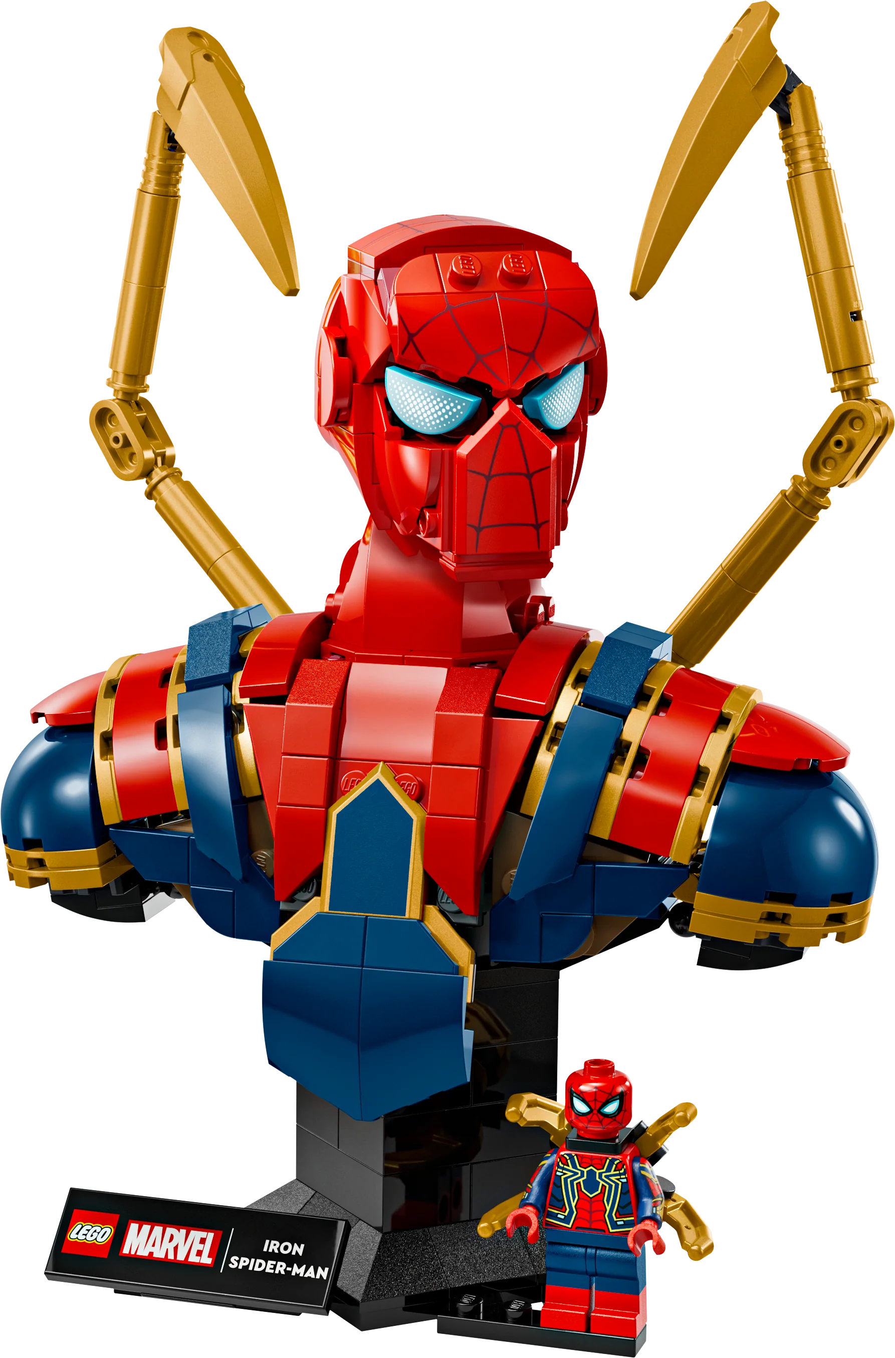 LEGO 76326 Marvel Iron Spider-Man Bust Collectible Adult Building Set - Image 5