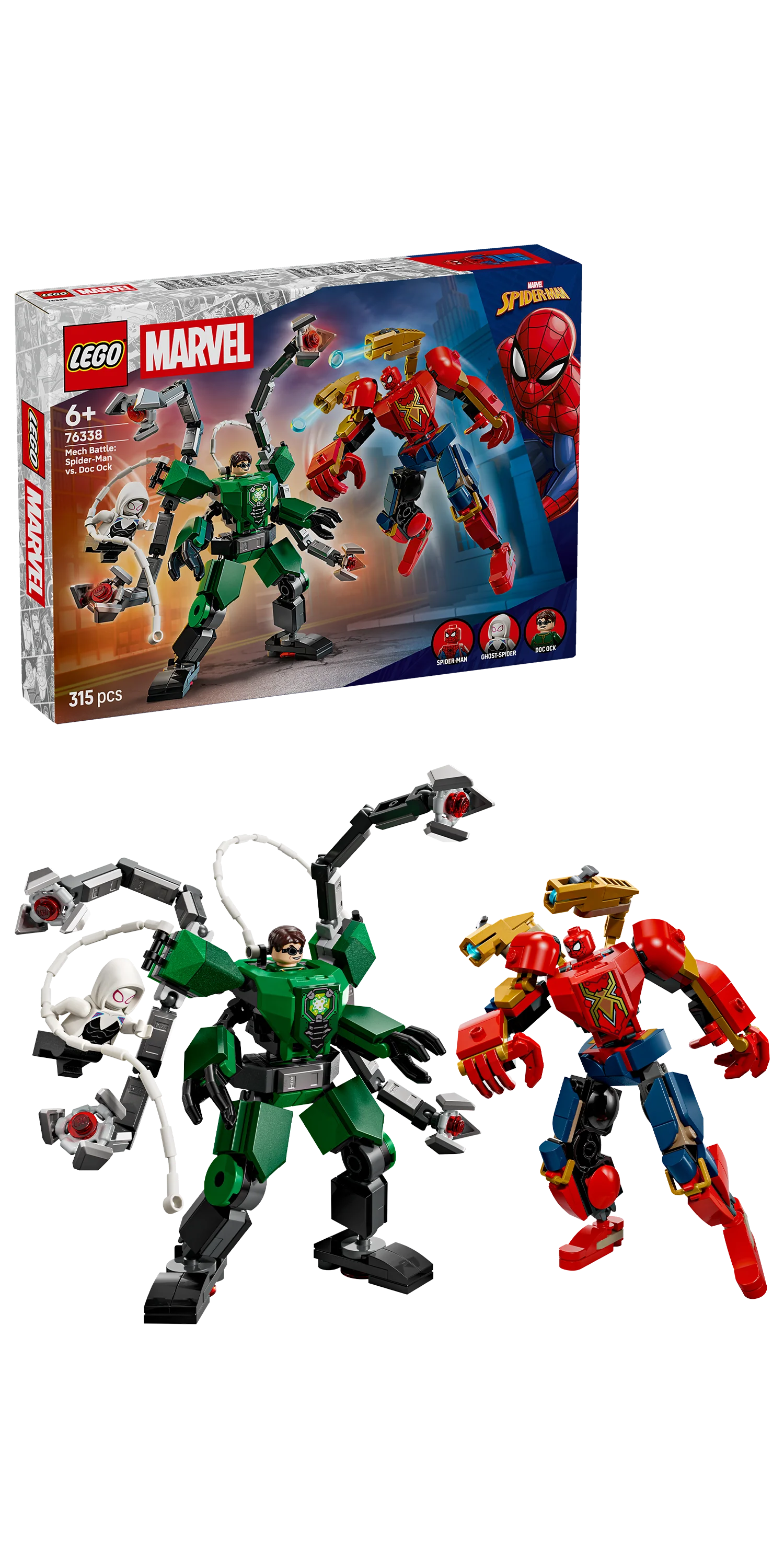 LEGO 76338 Super Heroes Mech Battle SpiderMan vs. Doc Ock - Image 4