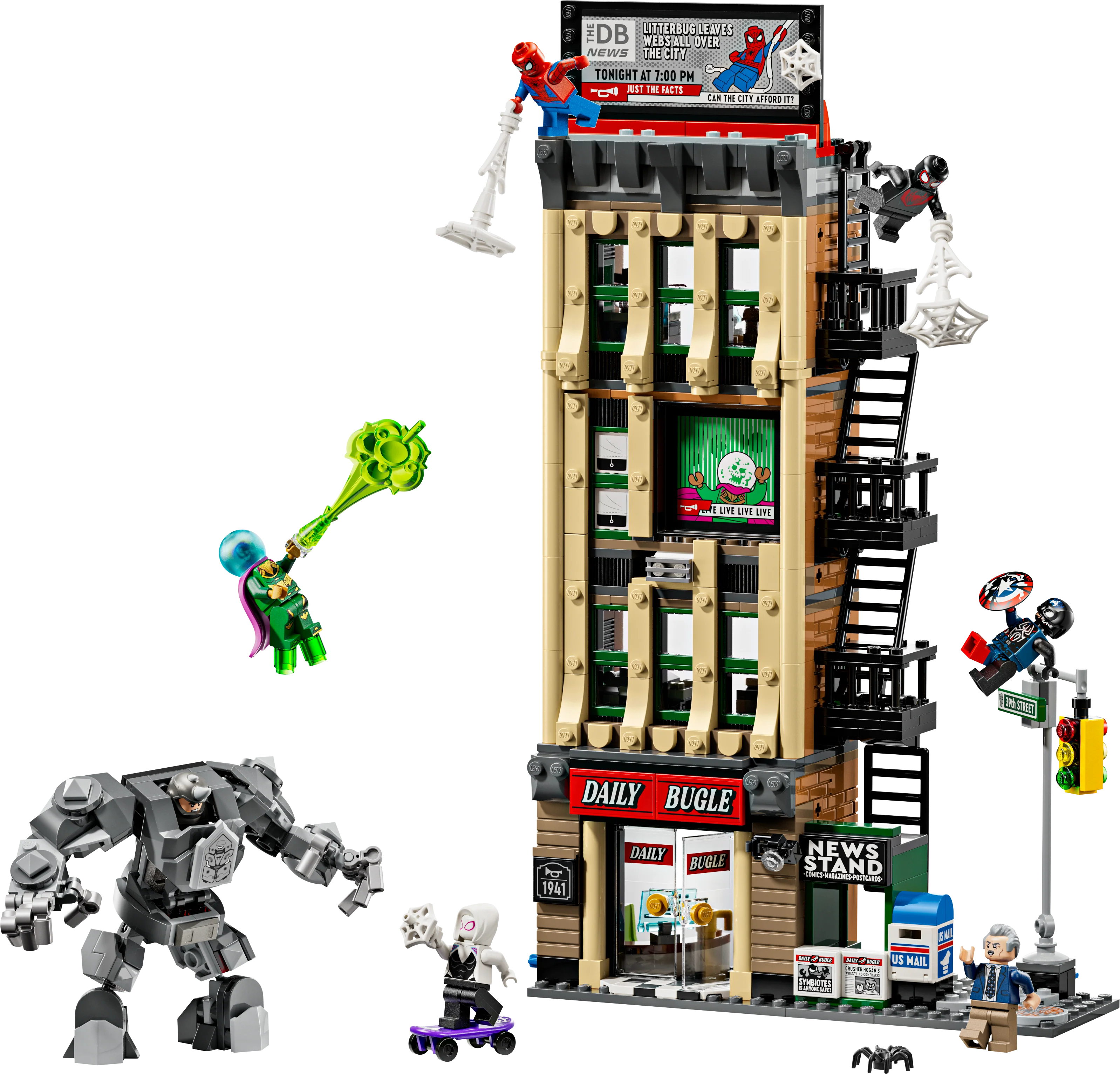 LEGO 76342 Super Heroes SpiderMan vs. Mysterio The Daily Bugle - Image 4