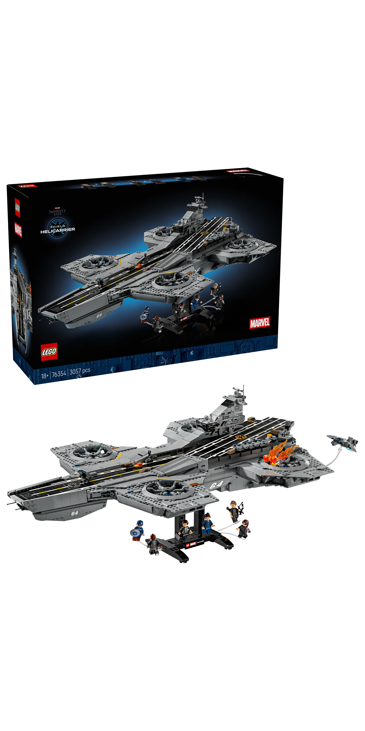 LEGO 76354 Marvel S.H.I.E.L.D. Helicarrier Building Set