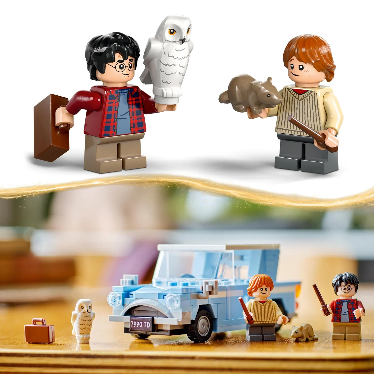 LEGO 76424 Harry Potter Flying Ford Anglia Car Toy Set - Image 5