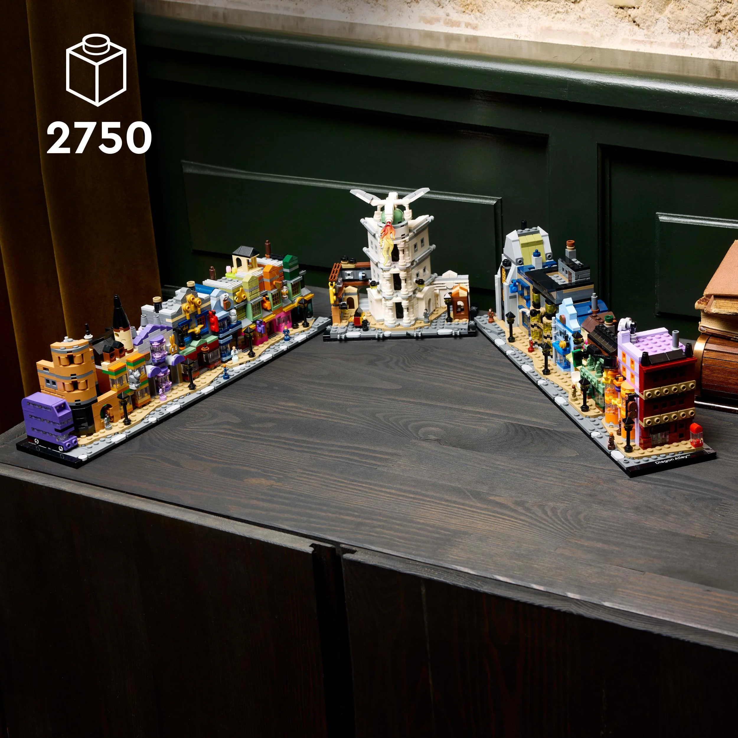 LEGO 76444 Harry Potter Diagon Alley Wizarding Shops Set for Adults - Image 3