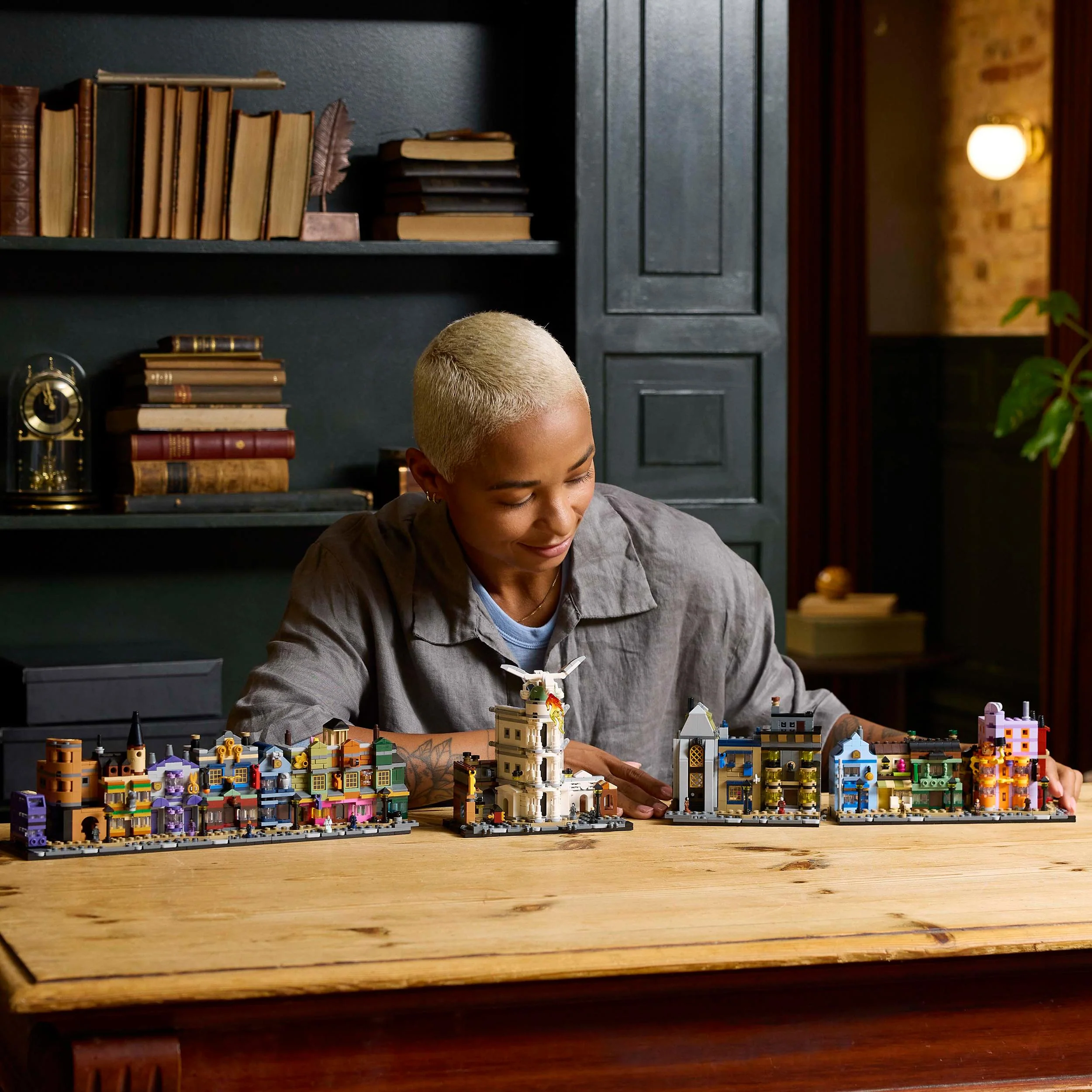LEGO 76444 Harry Potter Diagon Alley Wizarding Shops Set for Adults - Image 7