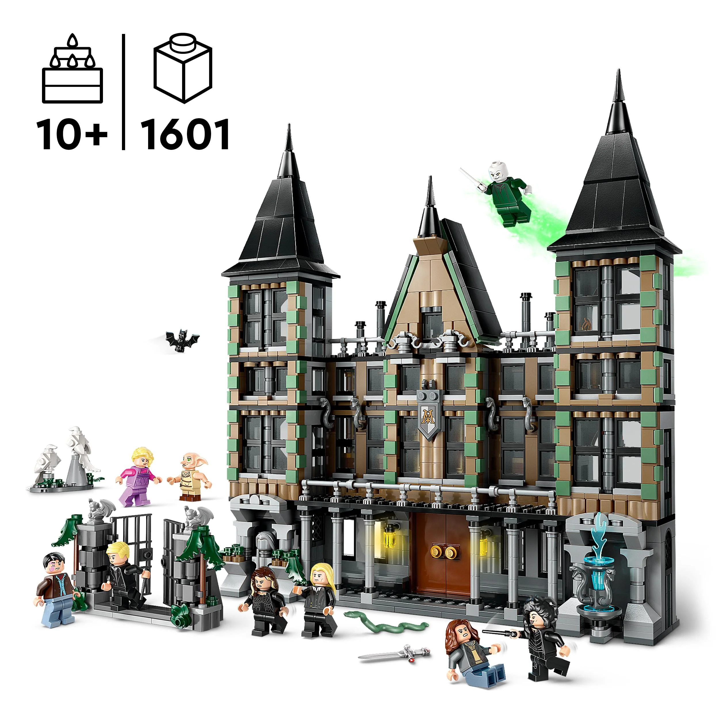 LEGO 76453 Harry Potter Malfoy Manor Building Toy with 9 Minifigures - Image 3