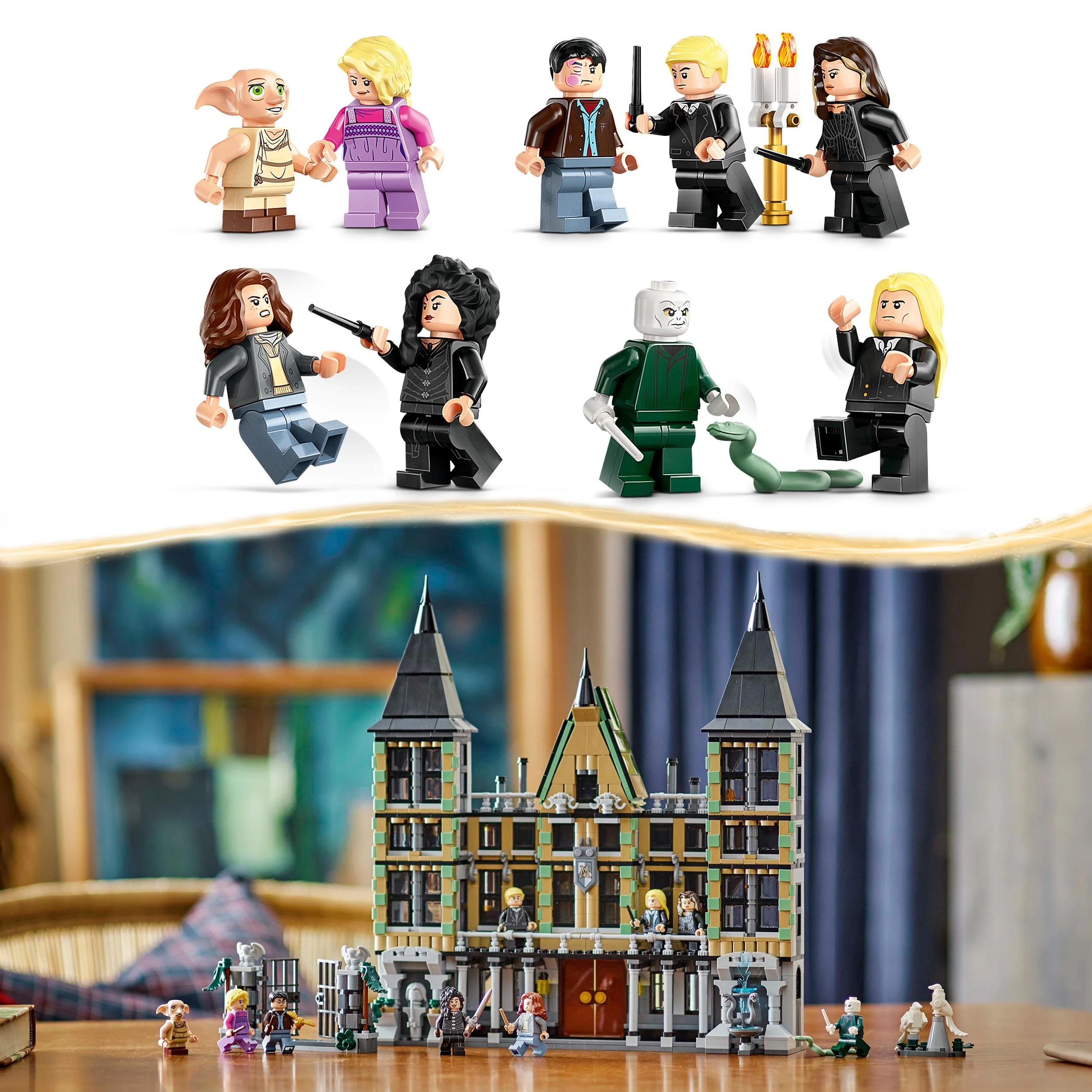 LEGO 76453 Harry Potter Malfoy Manor Building Toy with 9 Minifigures - Image 6