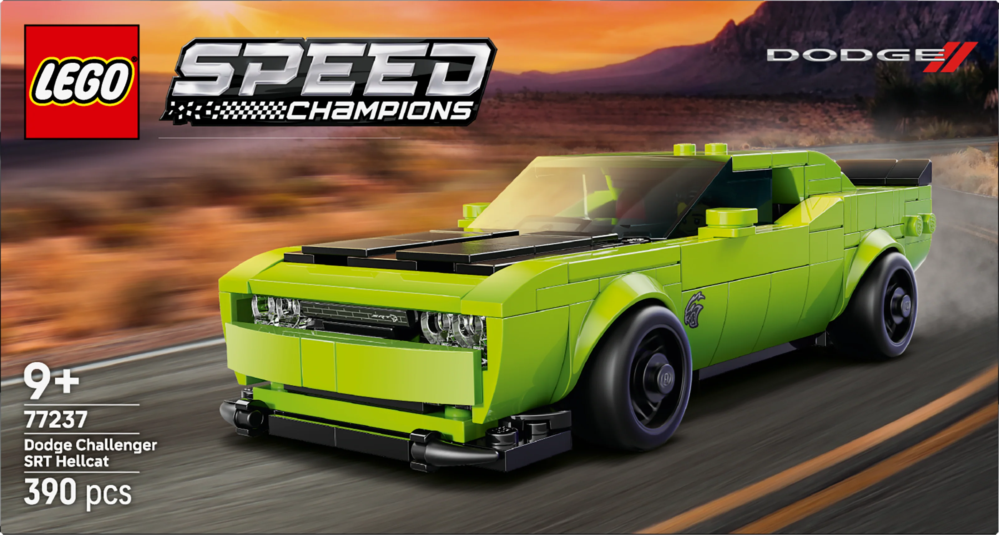 LEGO 77237 Speed Champions Dodge Challenger SRT Hellcat Sports Car Toy - Image 3