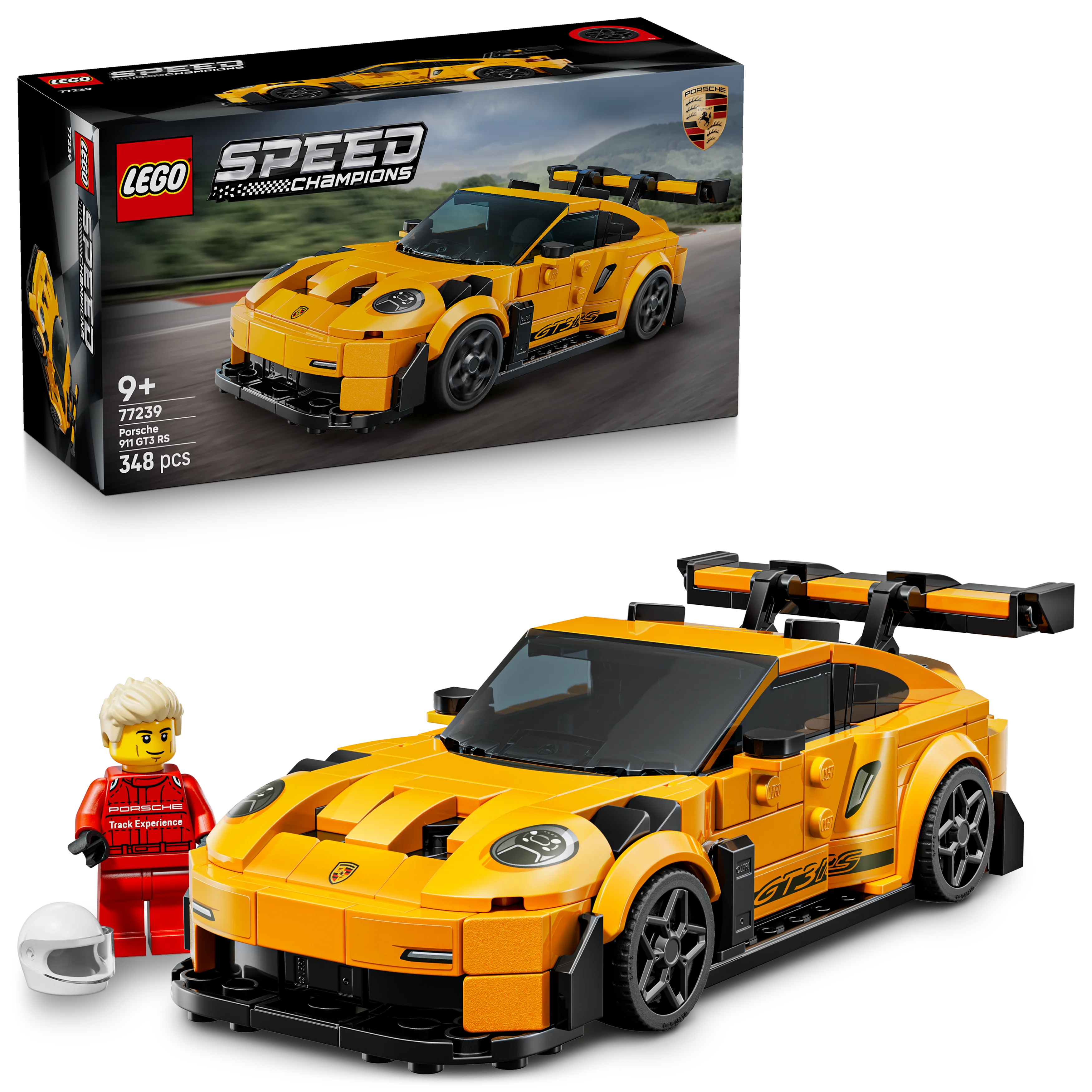 LEGO 77239 Speed Champions Porsche 911 GT3 RS Super Car Toy - Image 3