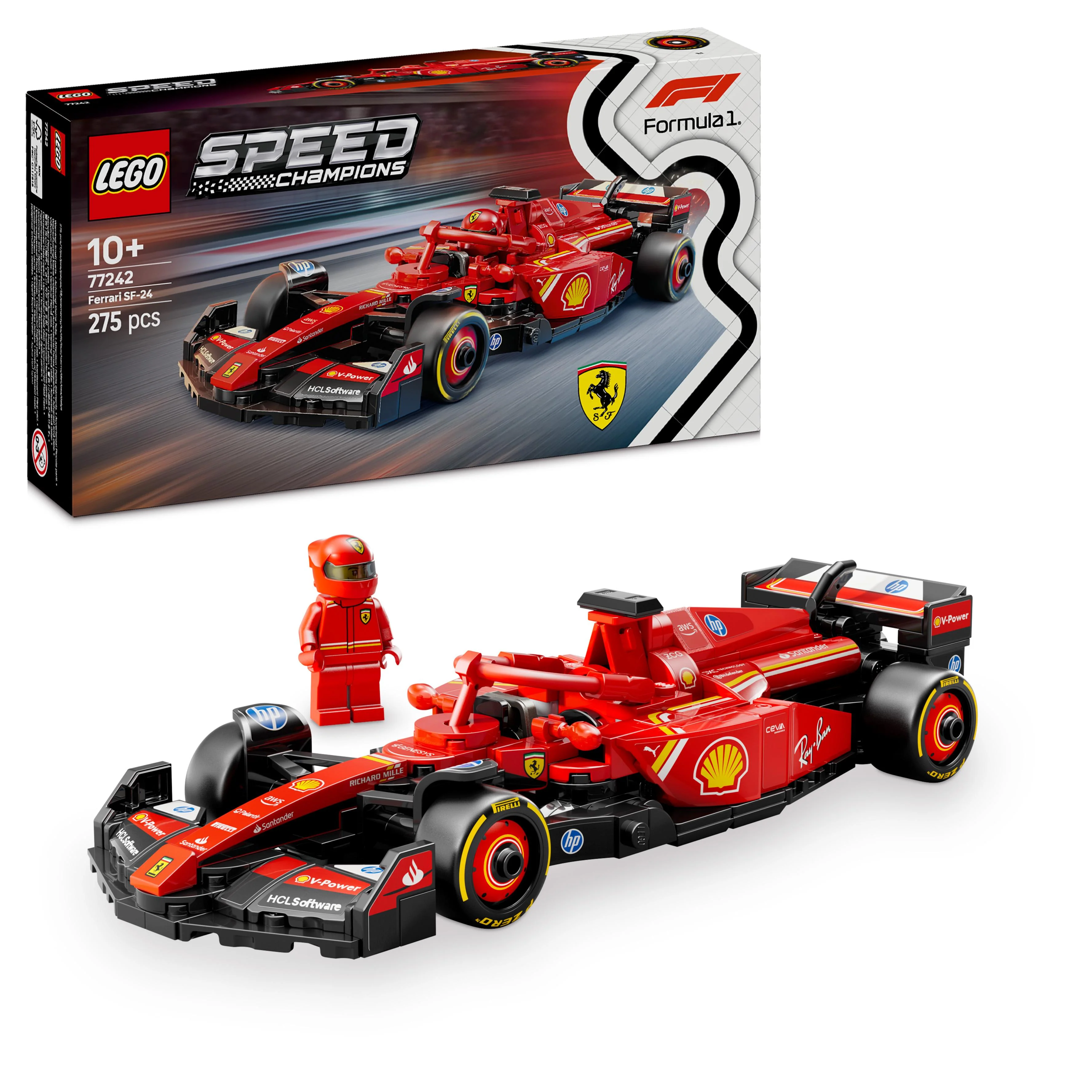 LEGO 77242 Speed Champions Ferrari SF-24 F1 Race Car Toy - Image 5
