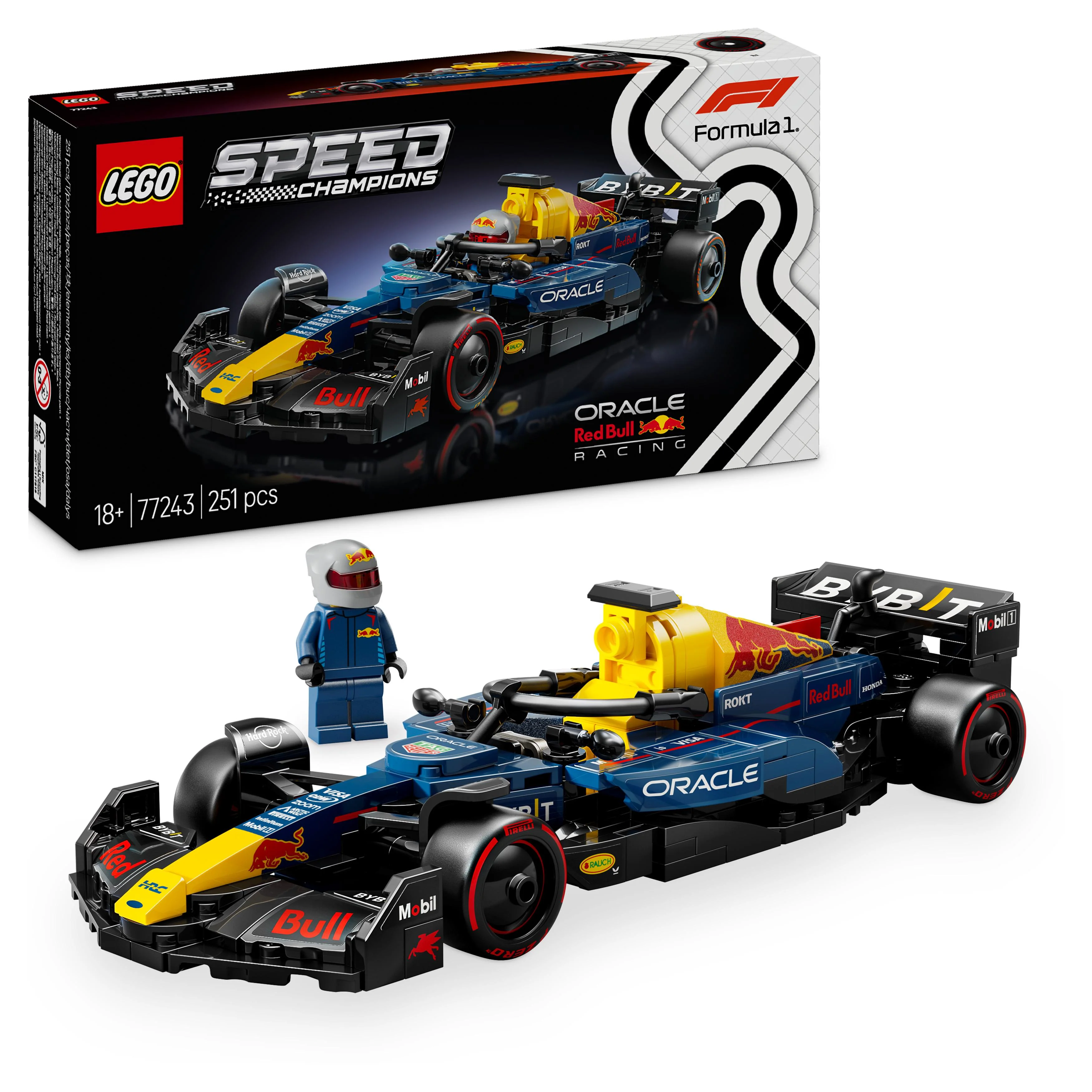 LEGO 77243 Speed Champions Oracle Red Bull Racing RB20 F1 Race Car Toy - Image 5