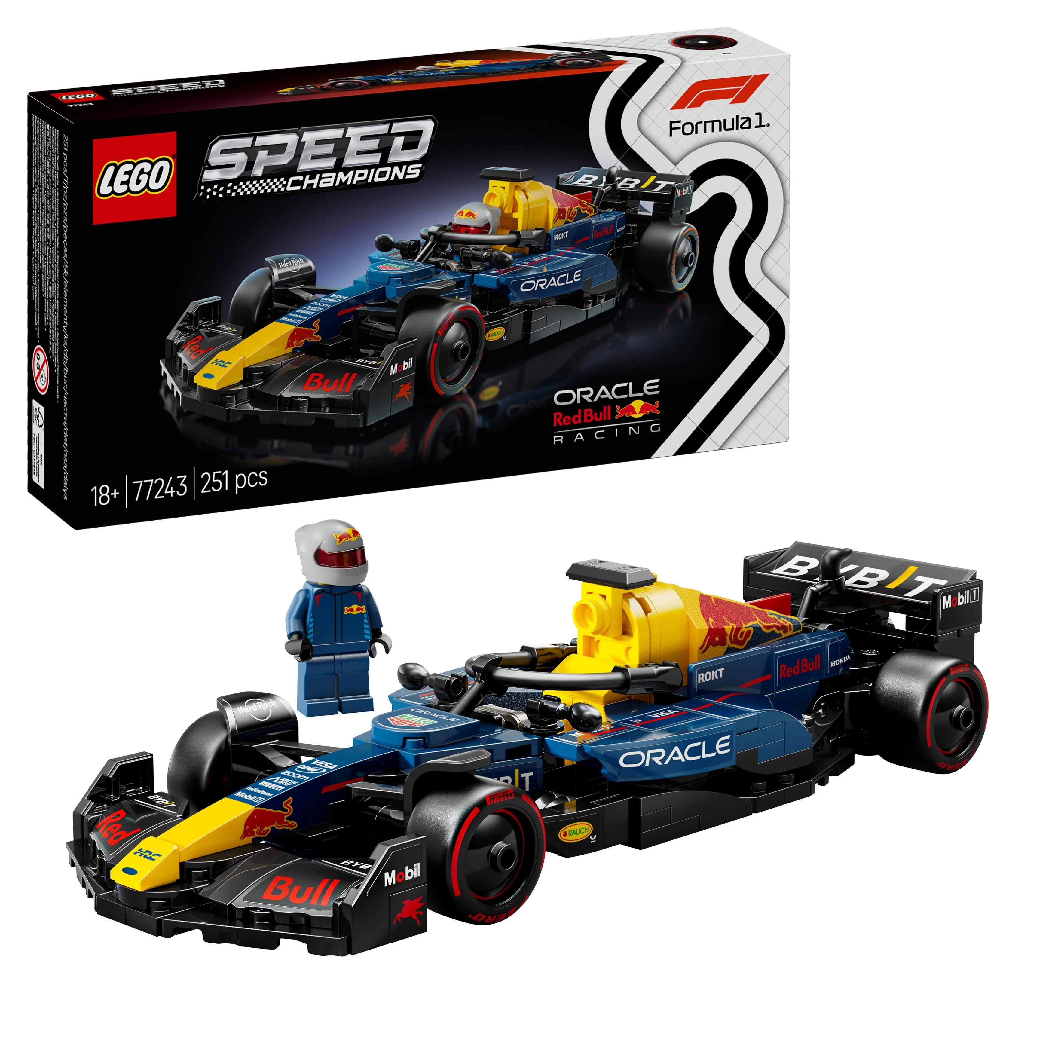 LEGO 77243 Speed Champions Oracle Red Bull Racing RB20 F1 Race Car Toy - Image 8
