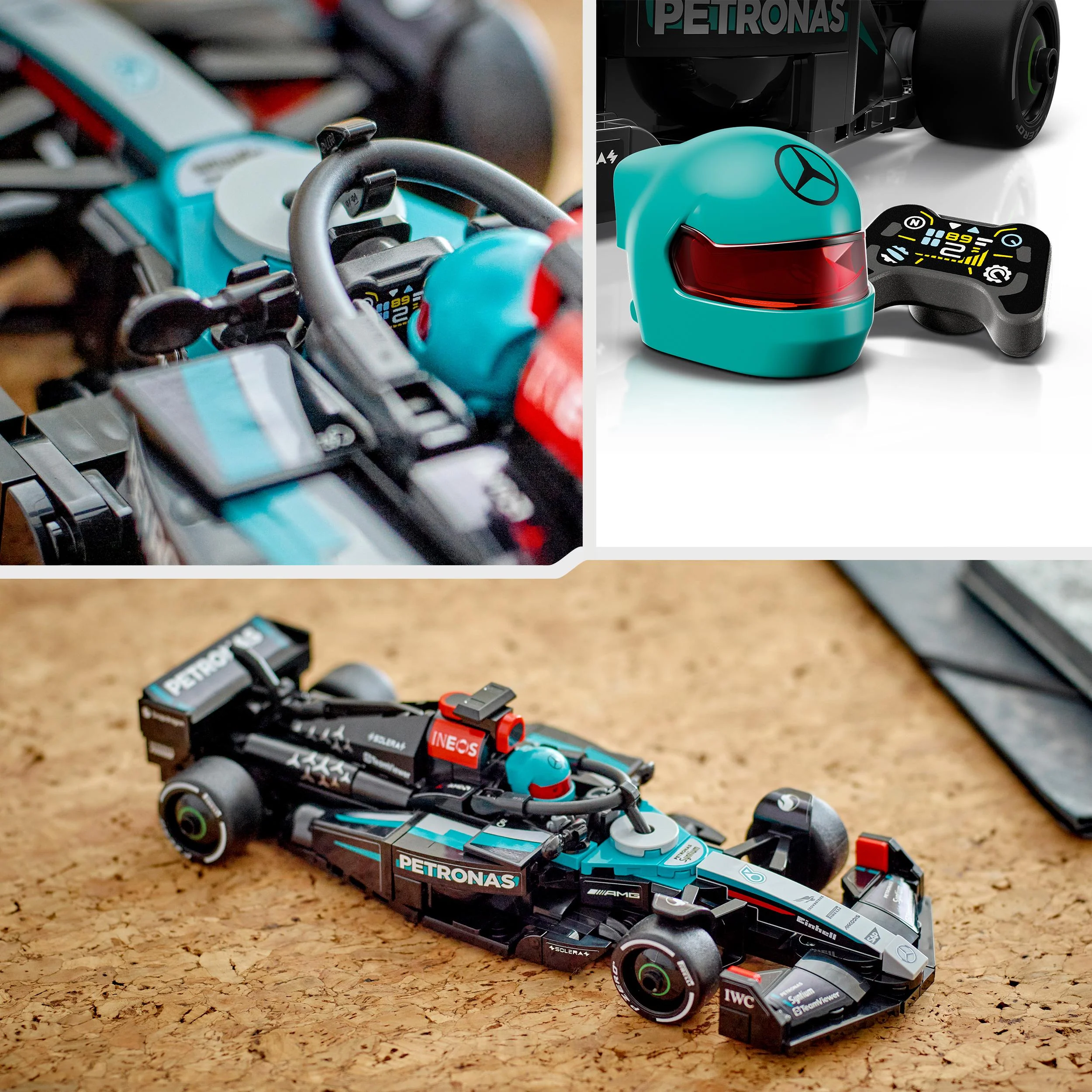 LEGO 77244 Speed Champions Mercedes-AMG  F1 W15 Race Car Toy - Image 6