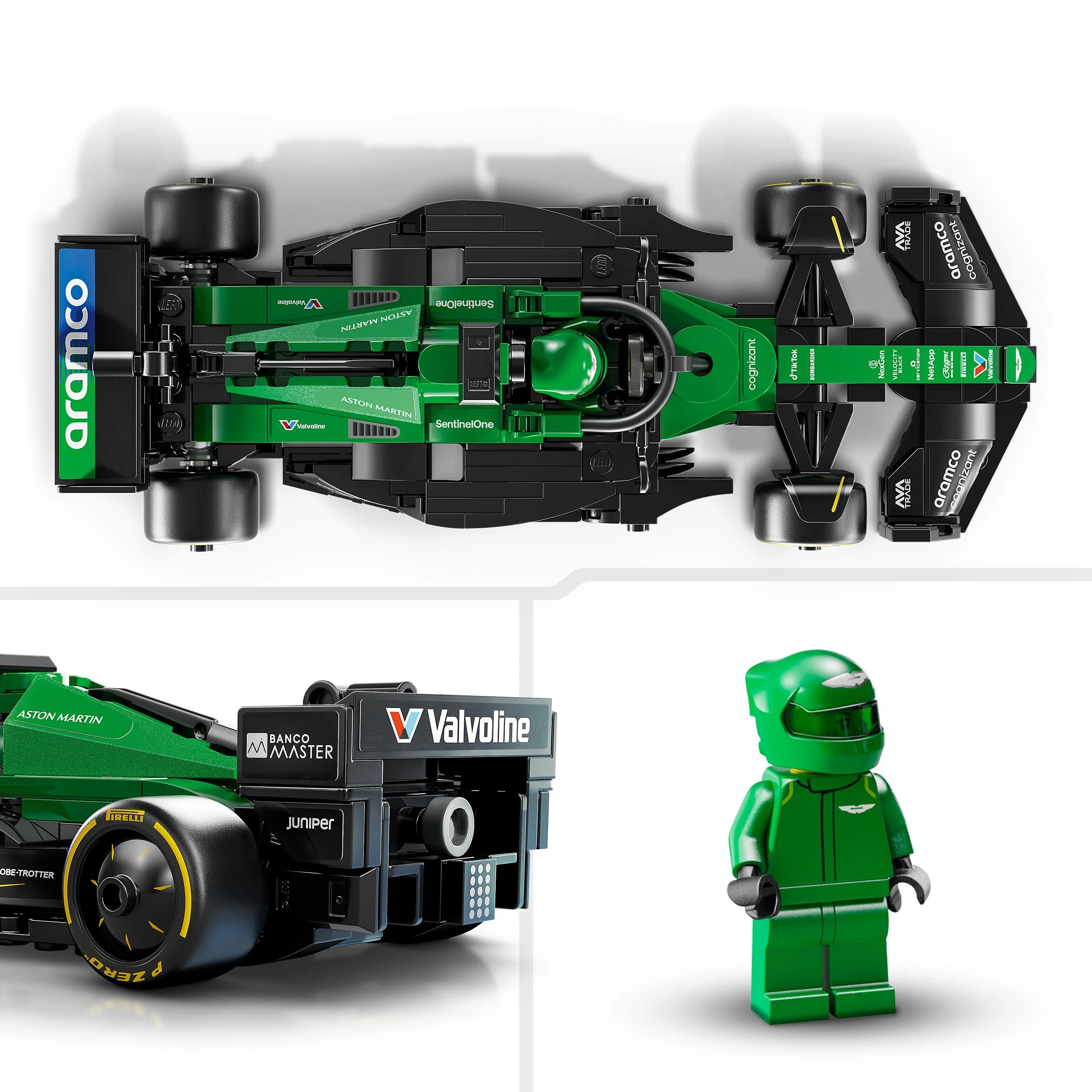 LEGO 77245 Speed Champions Aston Martin Aramco F1 AMR24 Race Car Toy - Image 4