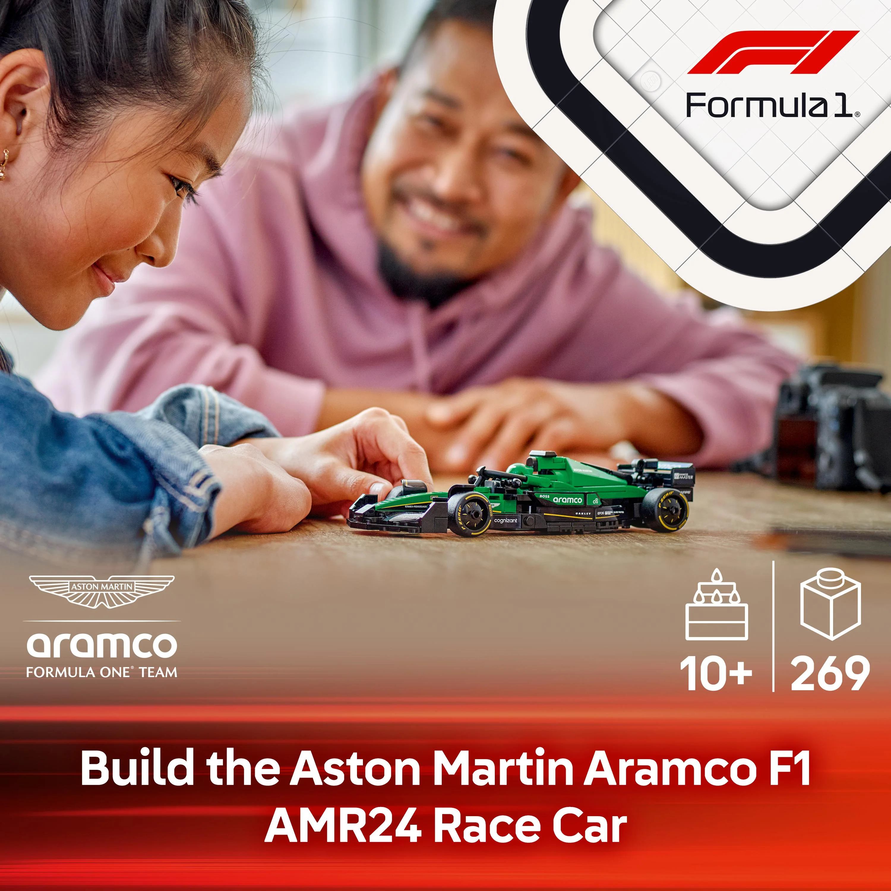 LEGO 77245 Speed Champions Aston Martin Aramco F1 AMR24 Race Car Toy - Image 8