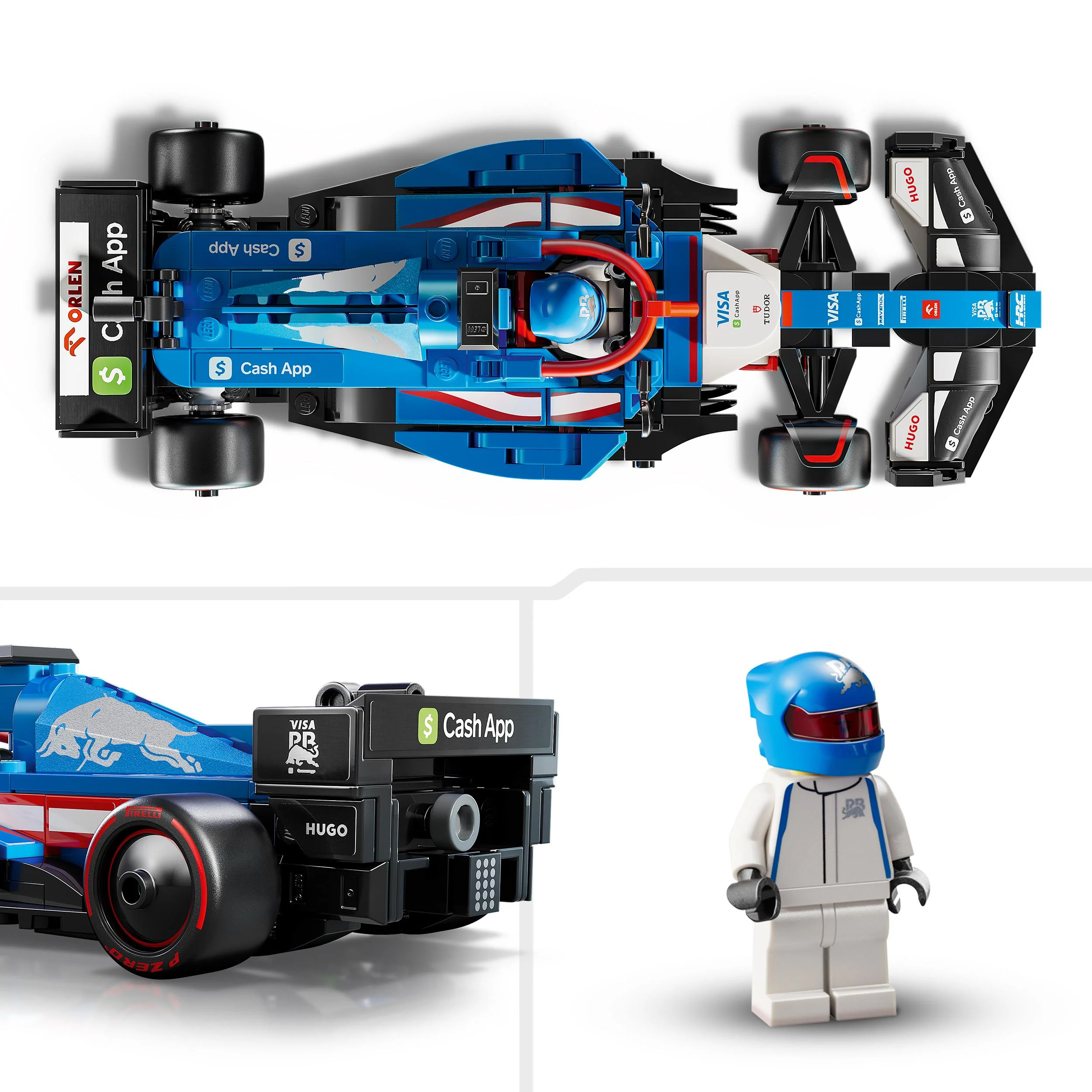 LEGO 77246 Speed Champions Visa Cash App RB VCARB 01 F1 Race Car Set - Image 3