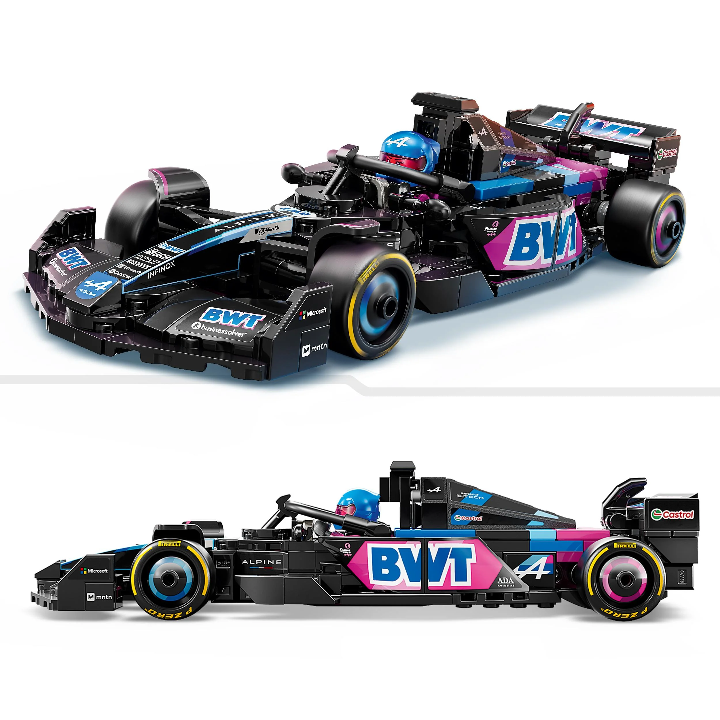 LEGO 77248 Speed Champions BWT Alpine F1 Team A524 Race Car Toy - Image 3