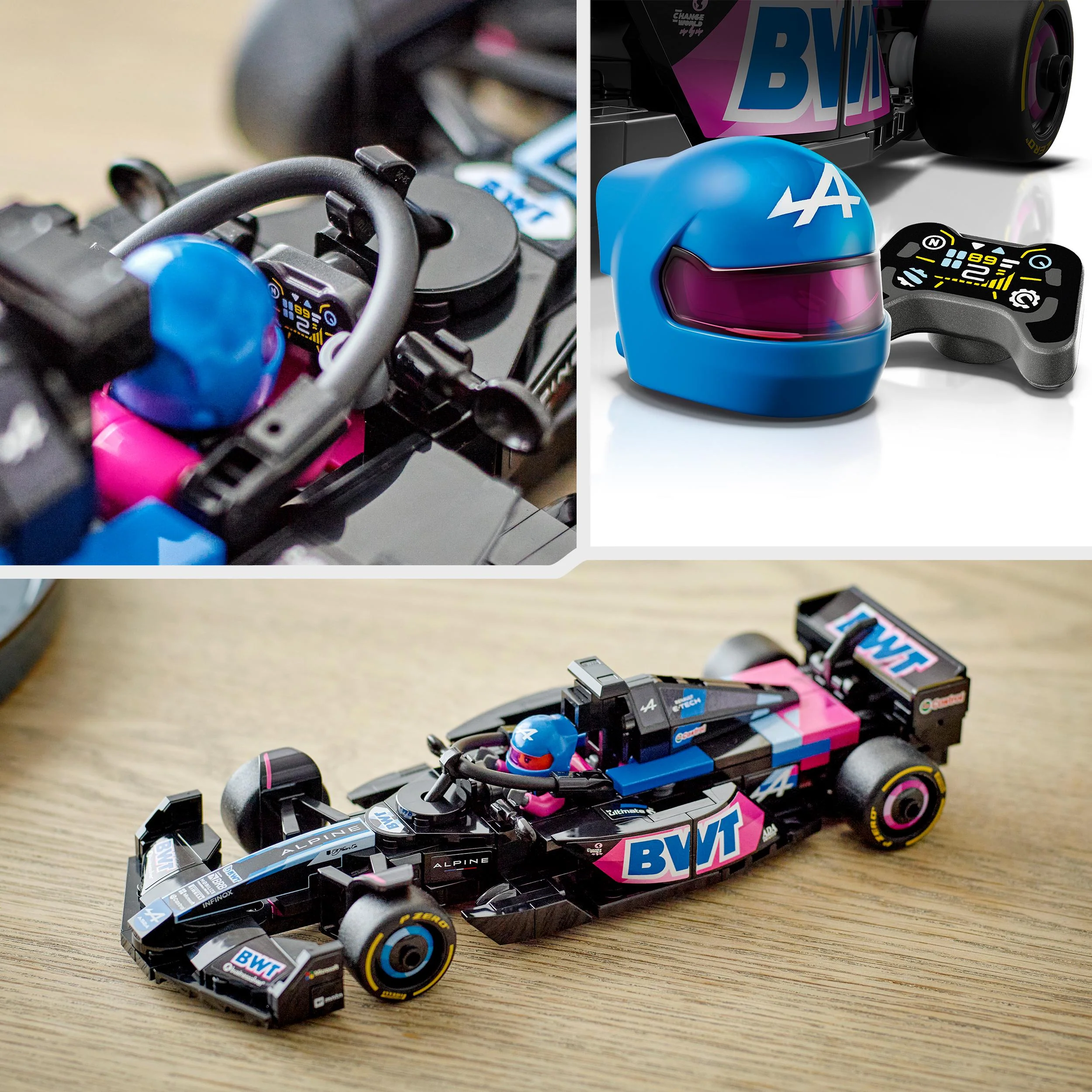 LEGO 77248 Speed Champions BWT Alpine F1 Team A524 Race Car Toy - Image 6