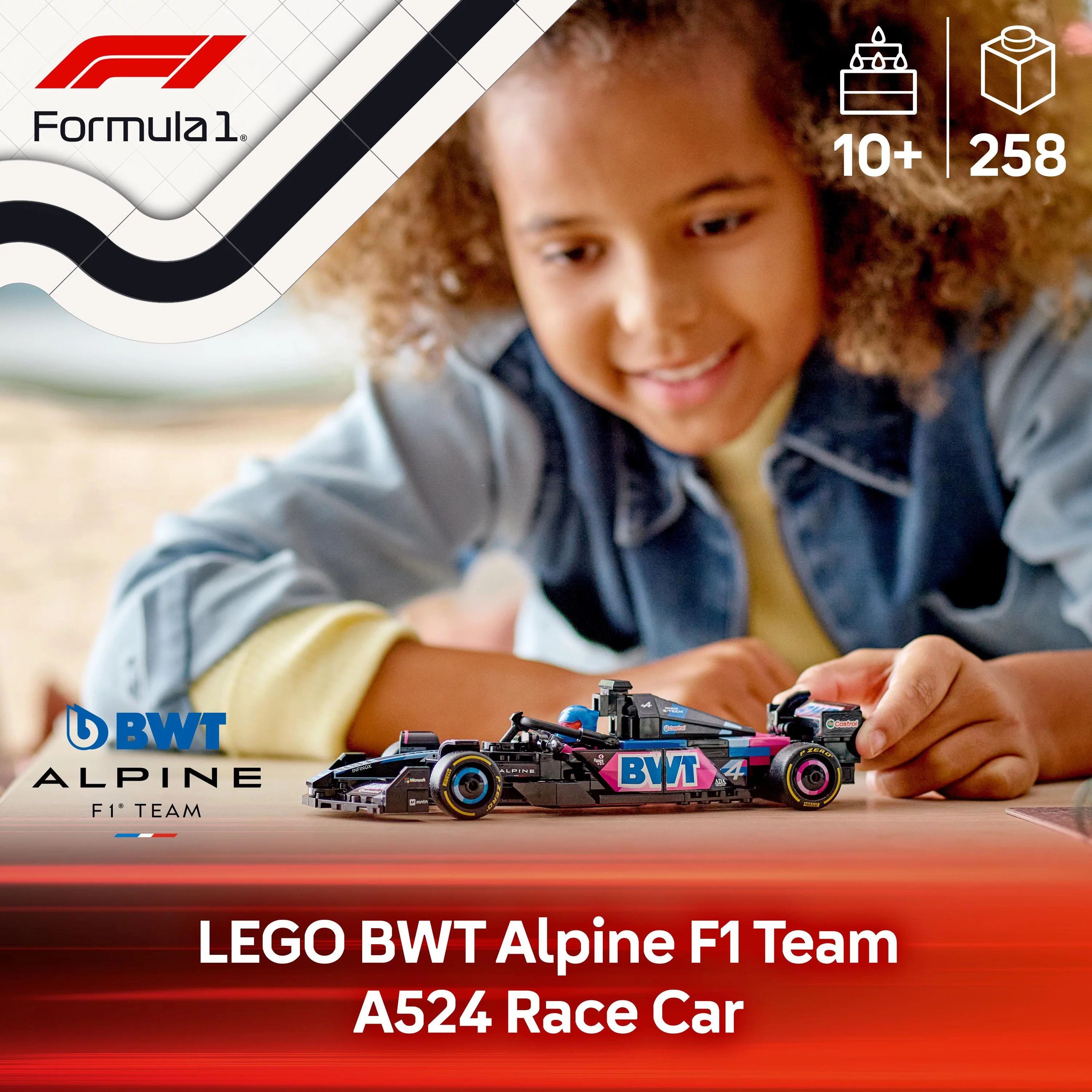 LEGO 77248 Speed Champions BWT Alpine F1 Team A524 Race Car Toy - Image 8
