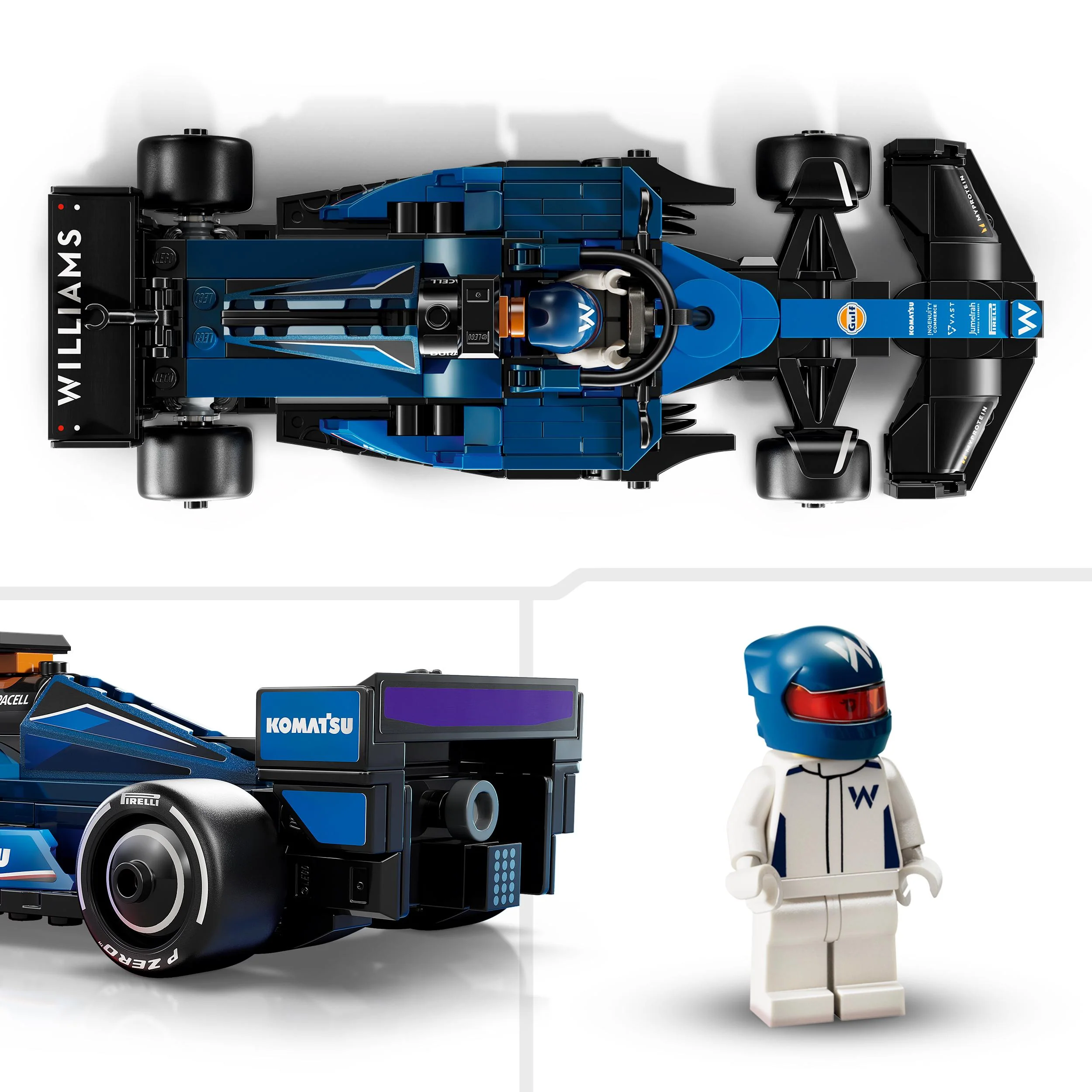 LEGO 77249 Speed Champions Williams Racing FW46 F1 Race Car Toy - Image 3