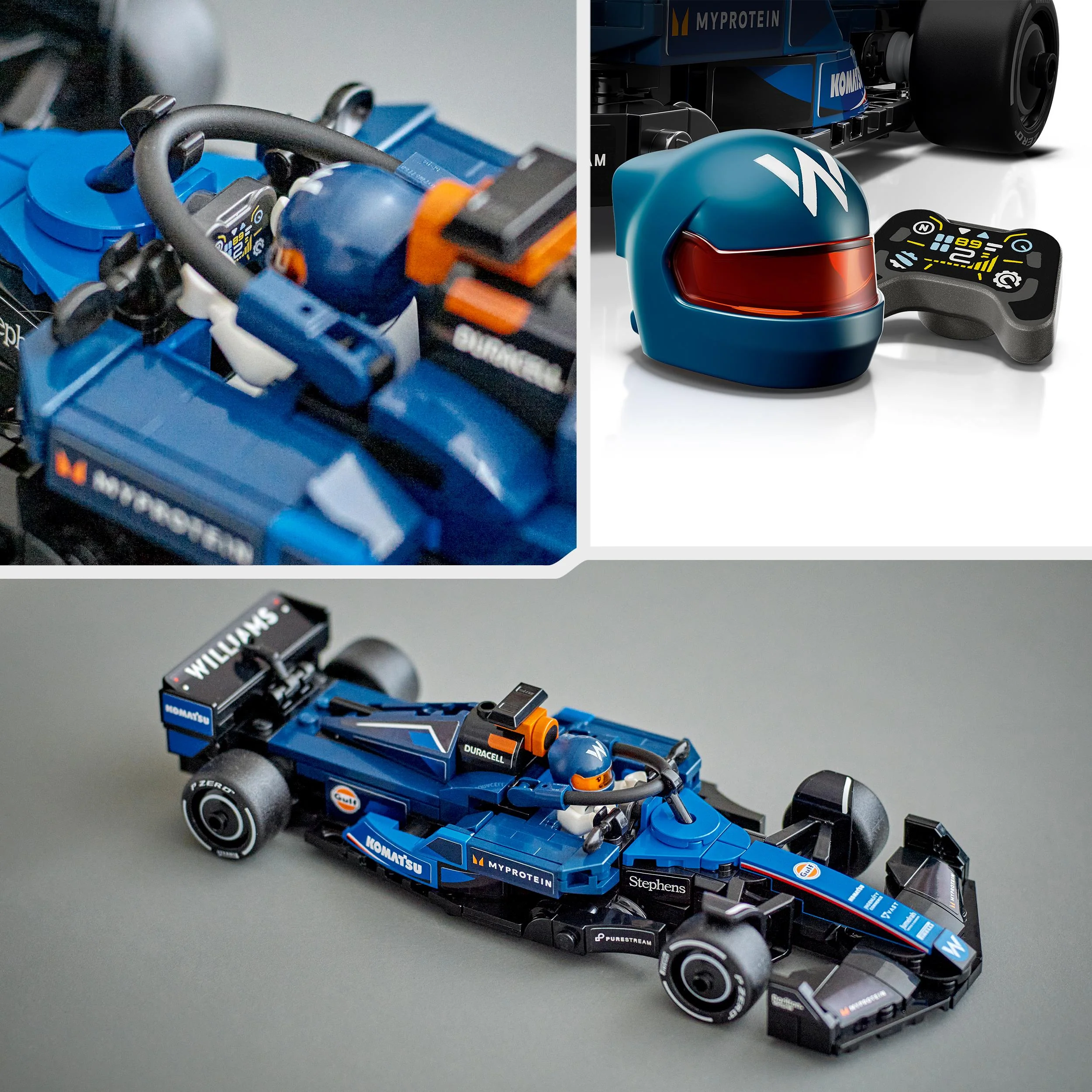 LEGO 77249 Speed Champions Williams Racing FW46 F1 Race Car Toy - Image 6