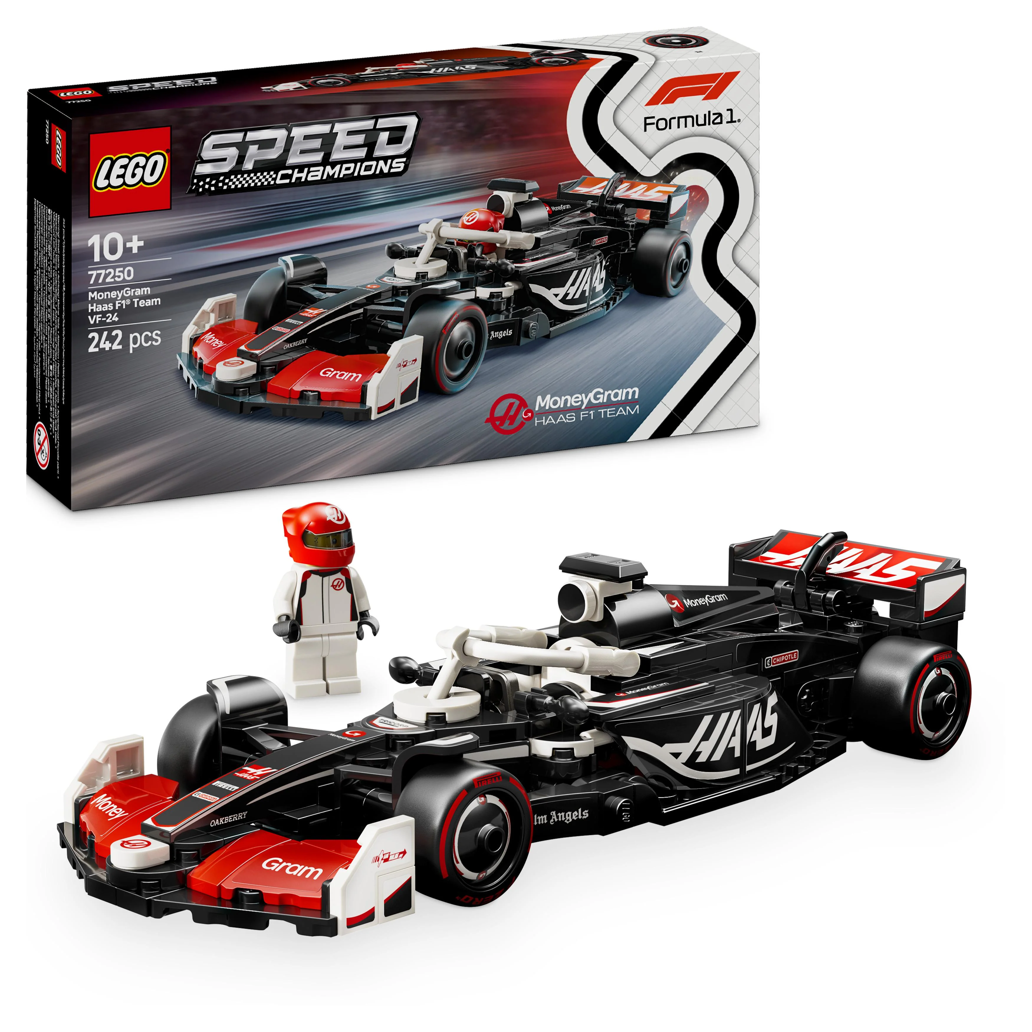 LEGO 77250 Speed Champions MoneyGram Haas F1 Team VF-24 Race Car Toy - Image 5