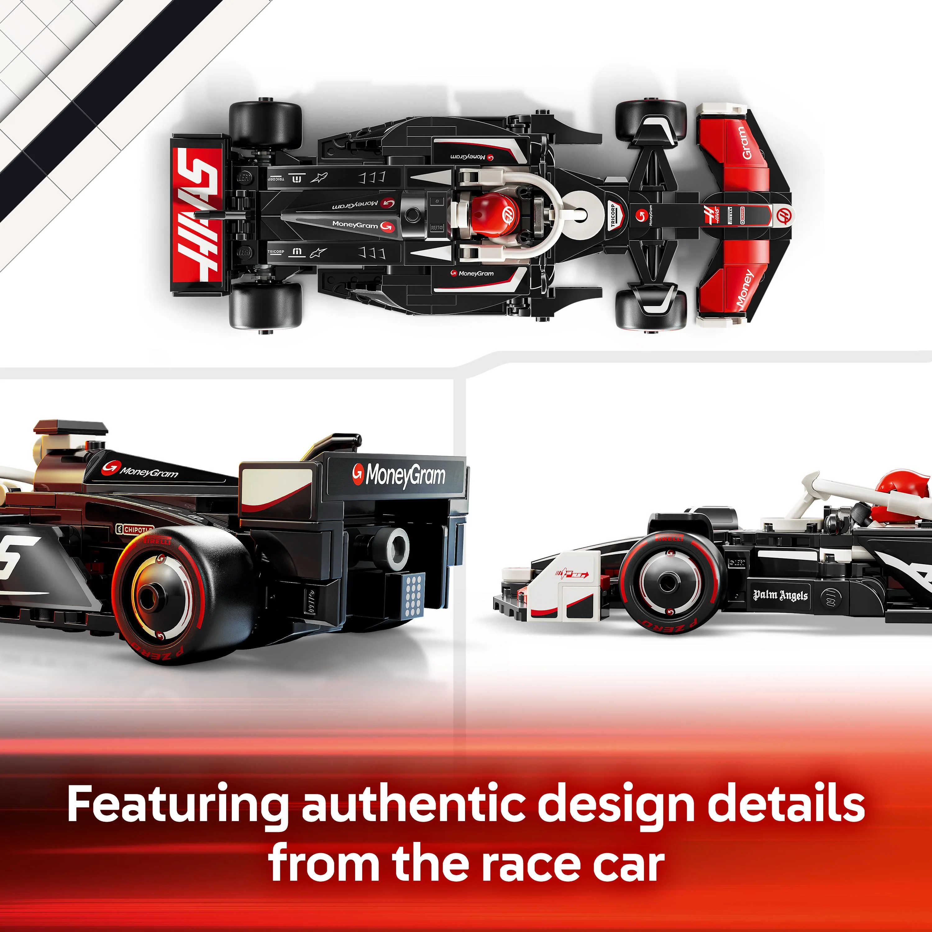 LEGO 77250 Speed Champions MoneyGram Haas F1 Team VF-24 Race Car Toy - Image 9