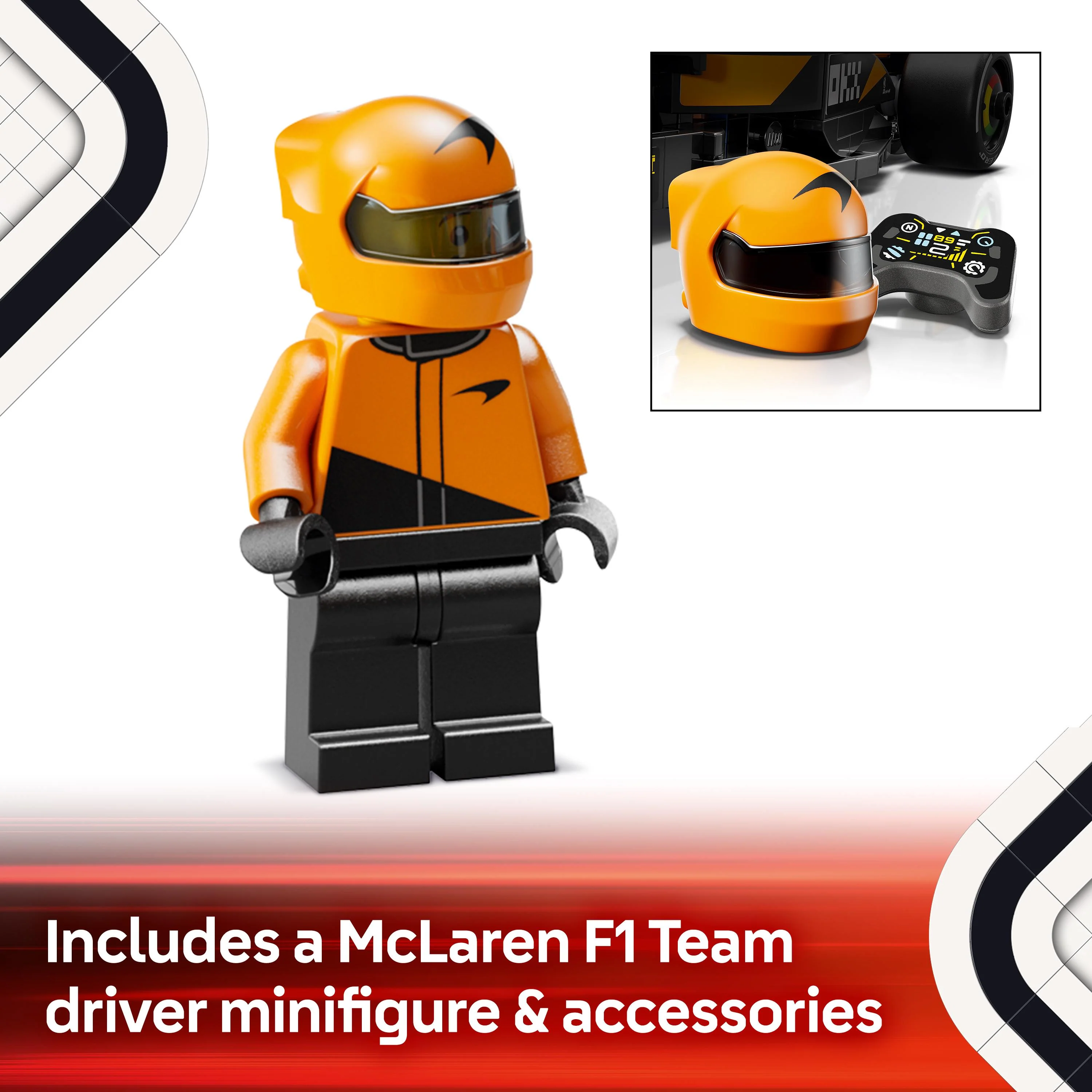 LEGO 77251 Speed Champions McLaren F1 Team MCL38 Race Car Toy - Image 10
